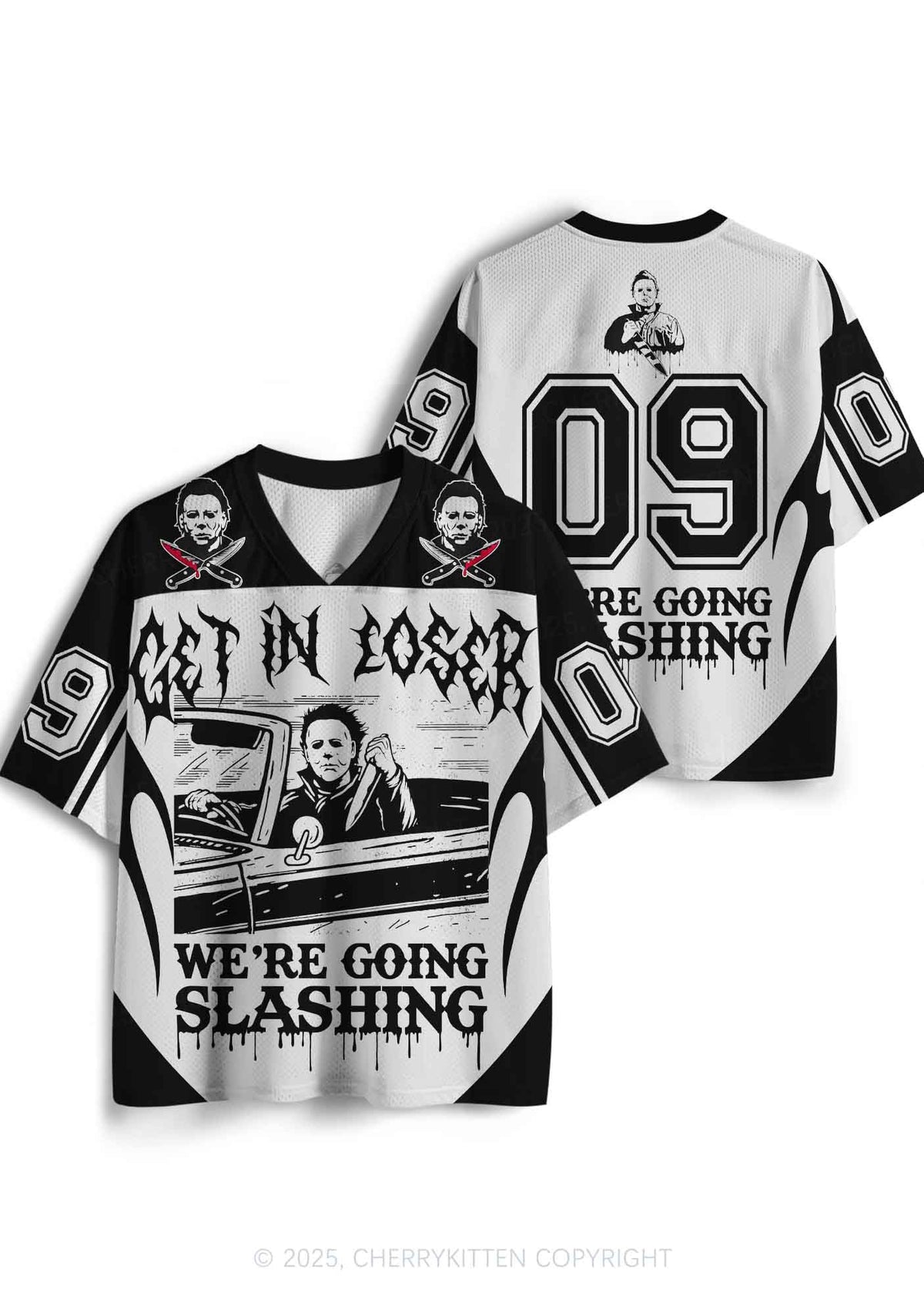 Halloween Custom We Are Going Slashing Y2K Sport Jersey Shirts Cherrykitten