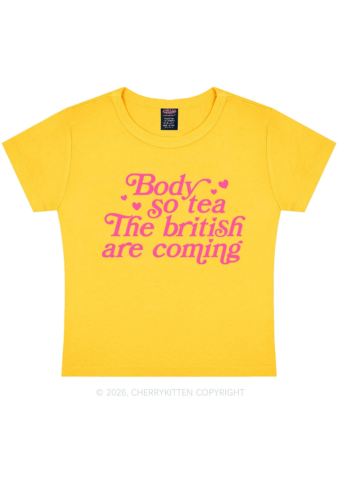 The British Are Coming Y2K Baby Tee Cherrykitten