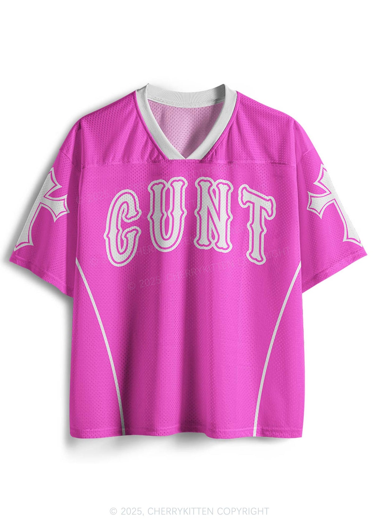 Custom Pink Cxxt Y2K Mesh Jersey Shirts Cherrykitten