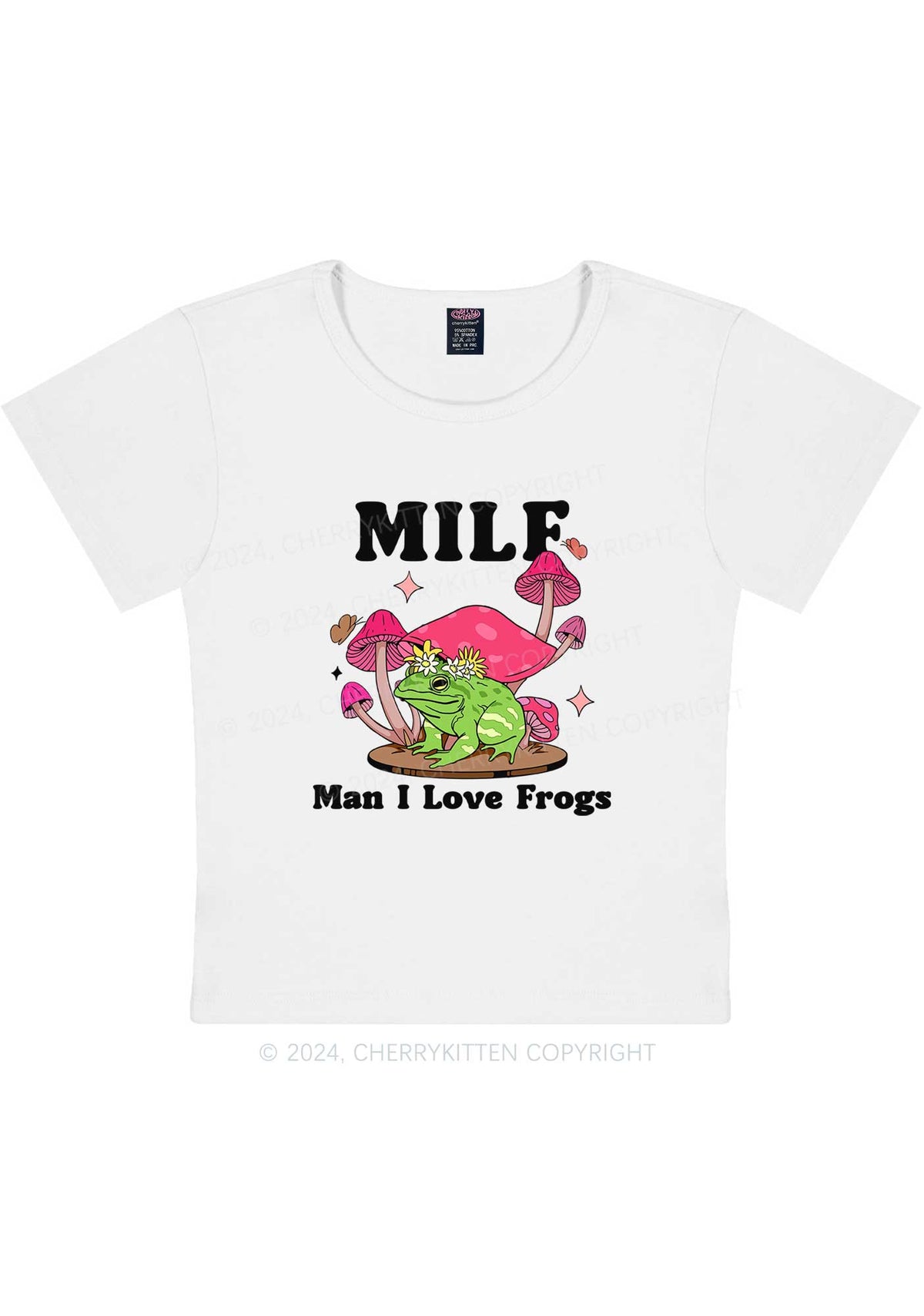 Mxxf Frog Y2K Baby Tee Cherrykitten