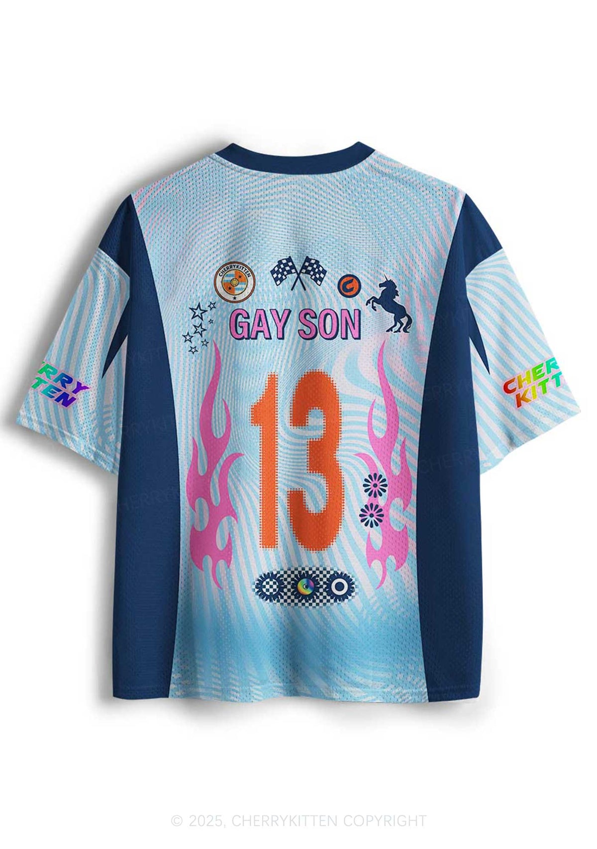 Custom Gay Son Pride Y2K Sport Jersey Shirts Cherrykitten
