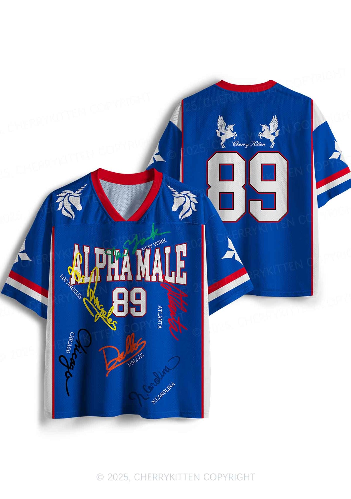 Custom Unicorn Alpha Male Y2K Sport Jersey Shirts Cherrykitten