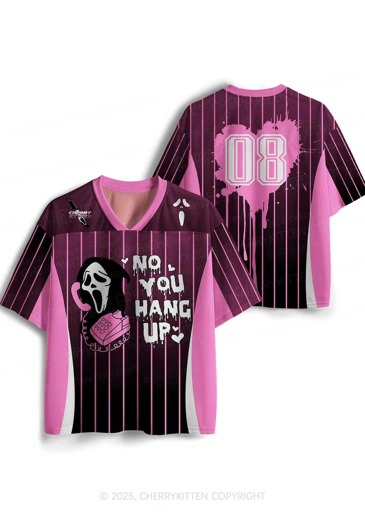 Custom Halloween No You Hang Up Y2K Sport Jersey Shirts Cherrykitten