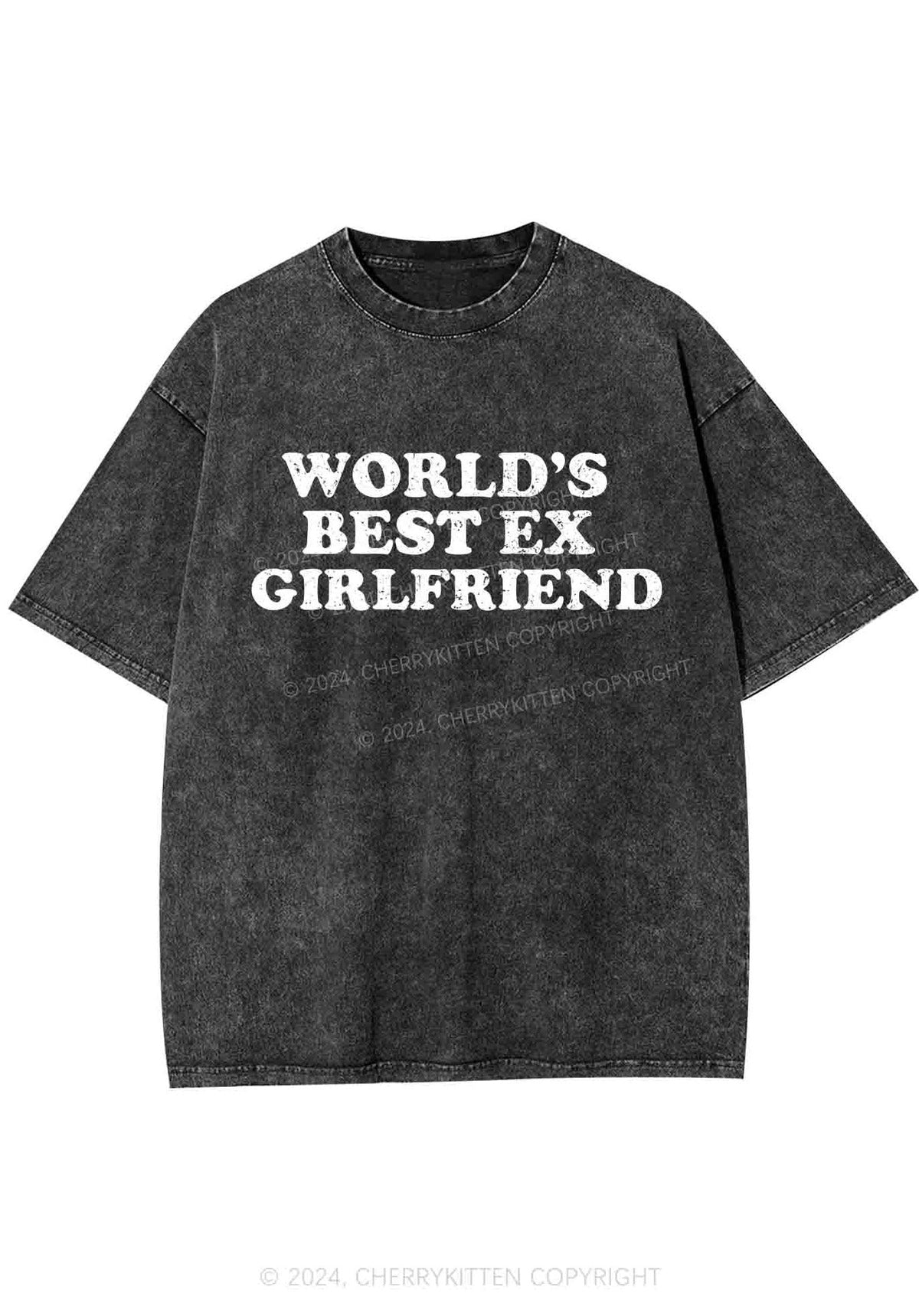 Best Ex Girlfriend Y2K Washed Tee Cherrykitten
