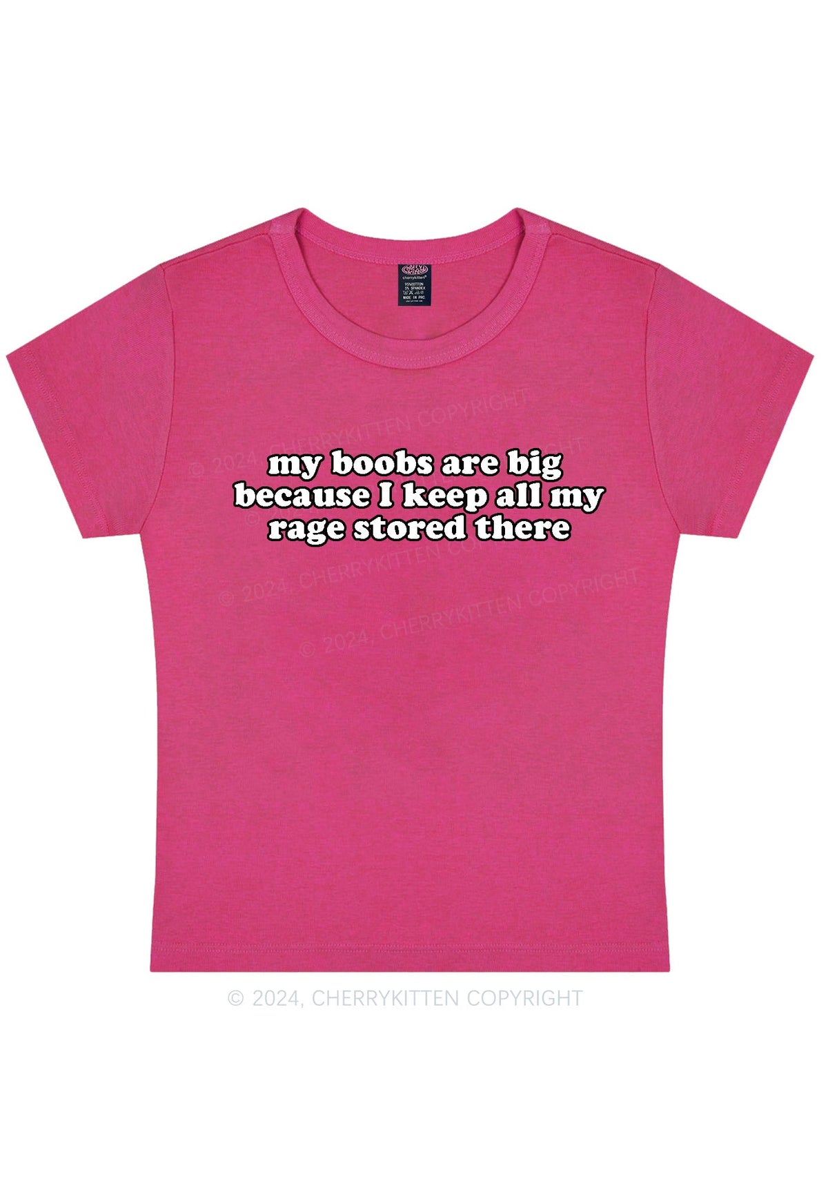 My Bxxbs Are Big Y2K Baby Tee Cherrykitten