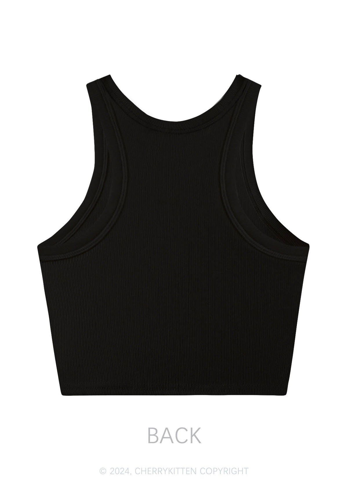 Girl Puzzled Y2K Crop Tank Top Cherrykitten