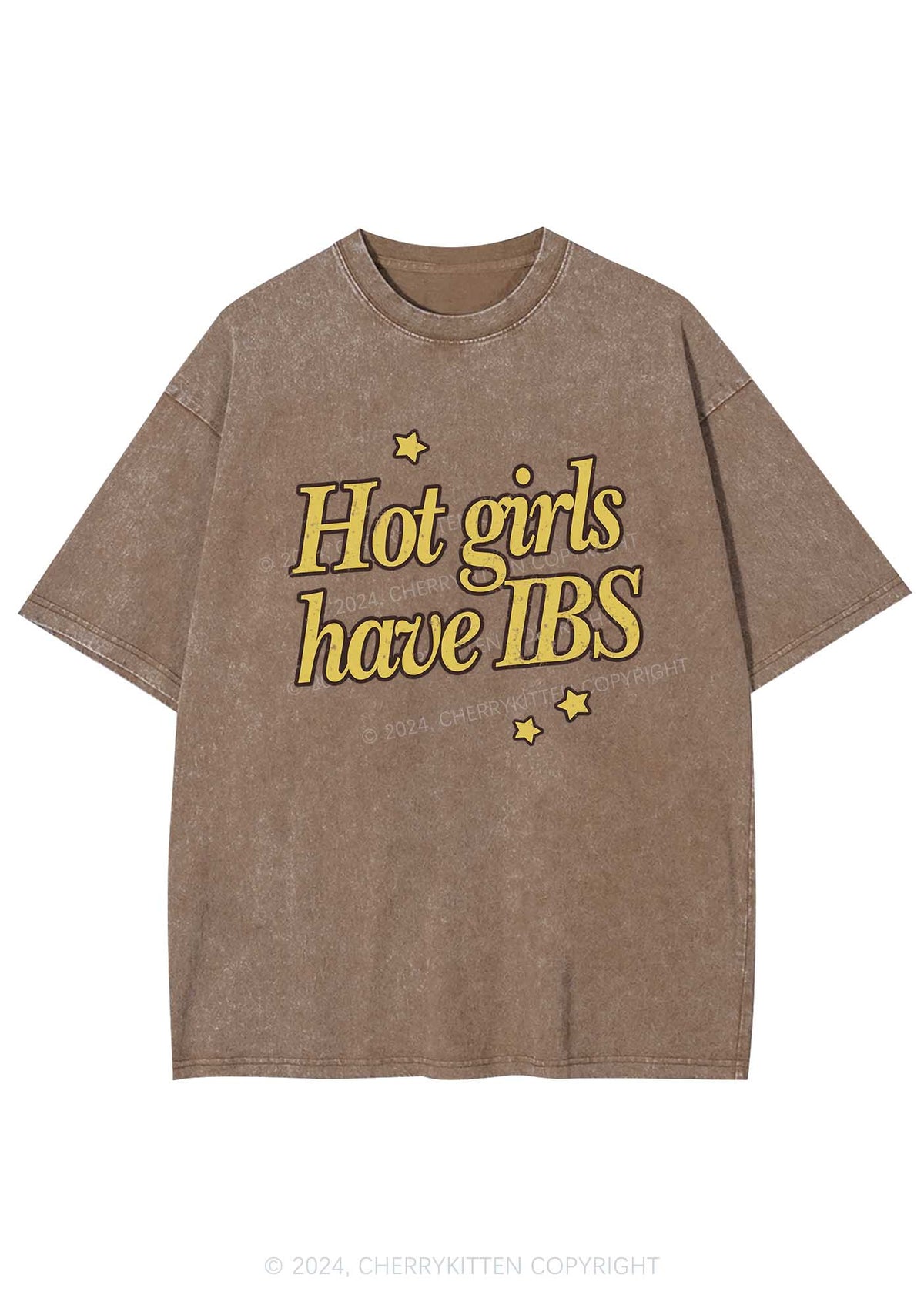Hot Girls Have IBS Y2K Washed Tee Cherrykitten