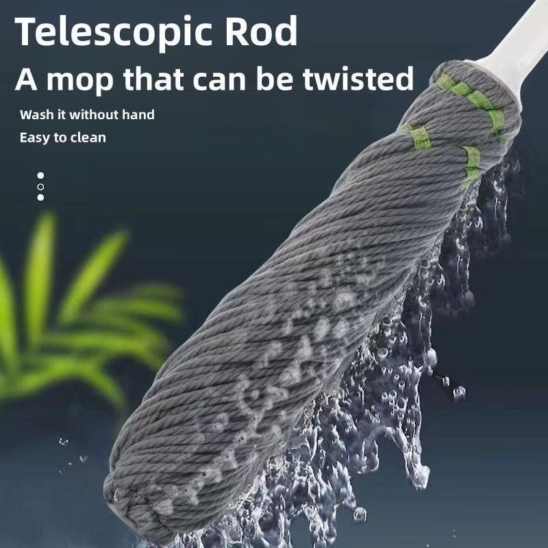 Self-Squeeze Twist Mop – No Drips, Quick Drying, Multicolor Fiber