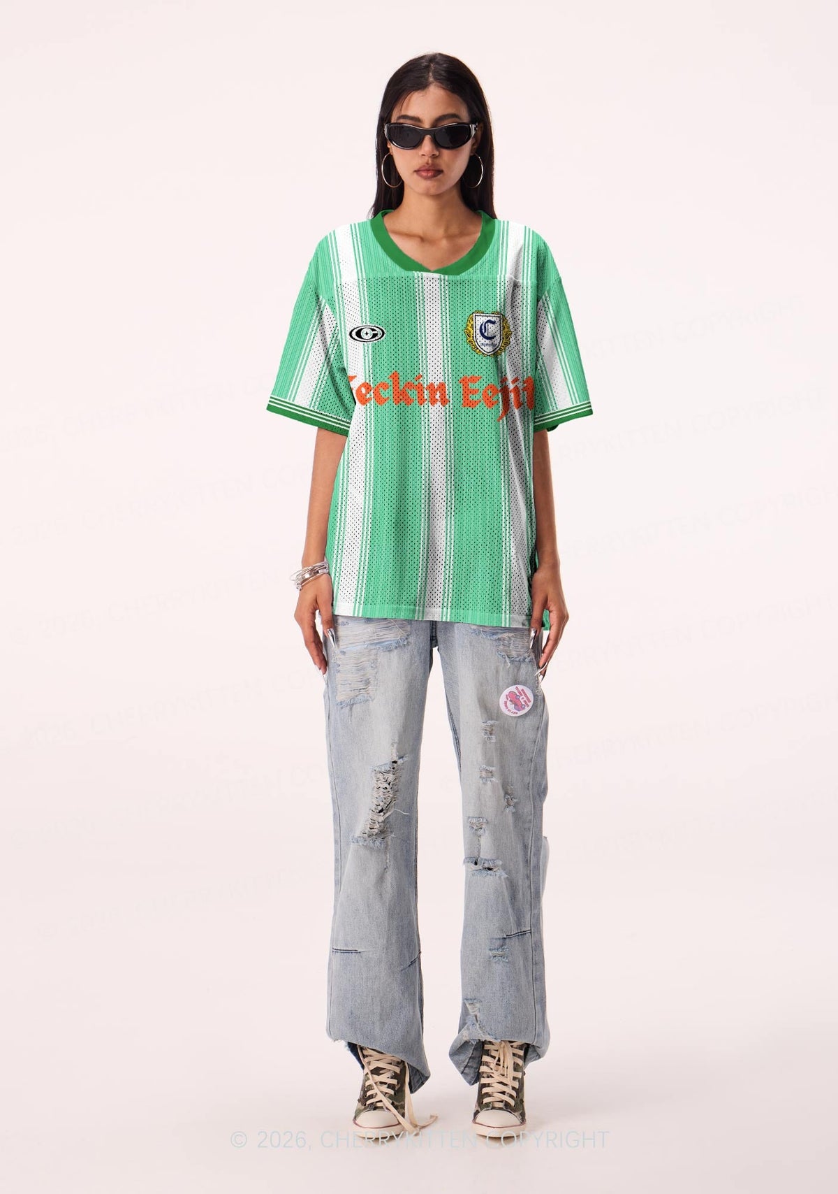 Custom Feckin Eejit St Patricks Y2K Sport Jersey Shirts Cherrykitten