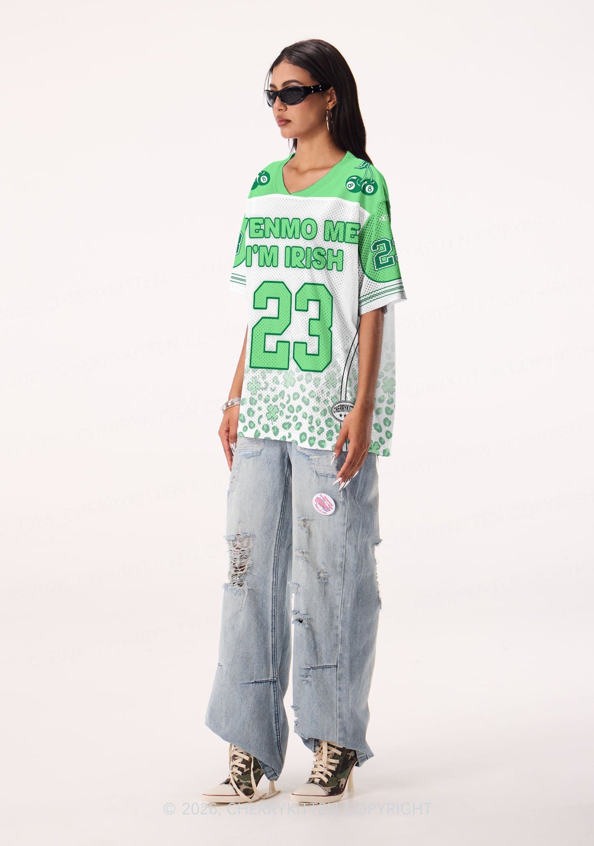 Custom Venmo Me Im Irish St Patricks Y2K Sport Jersey Shirts Cherrykitten