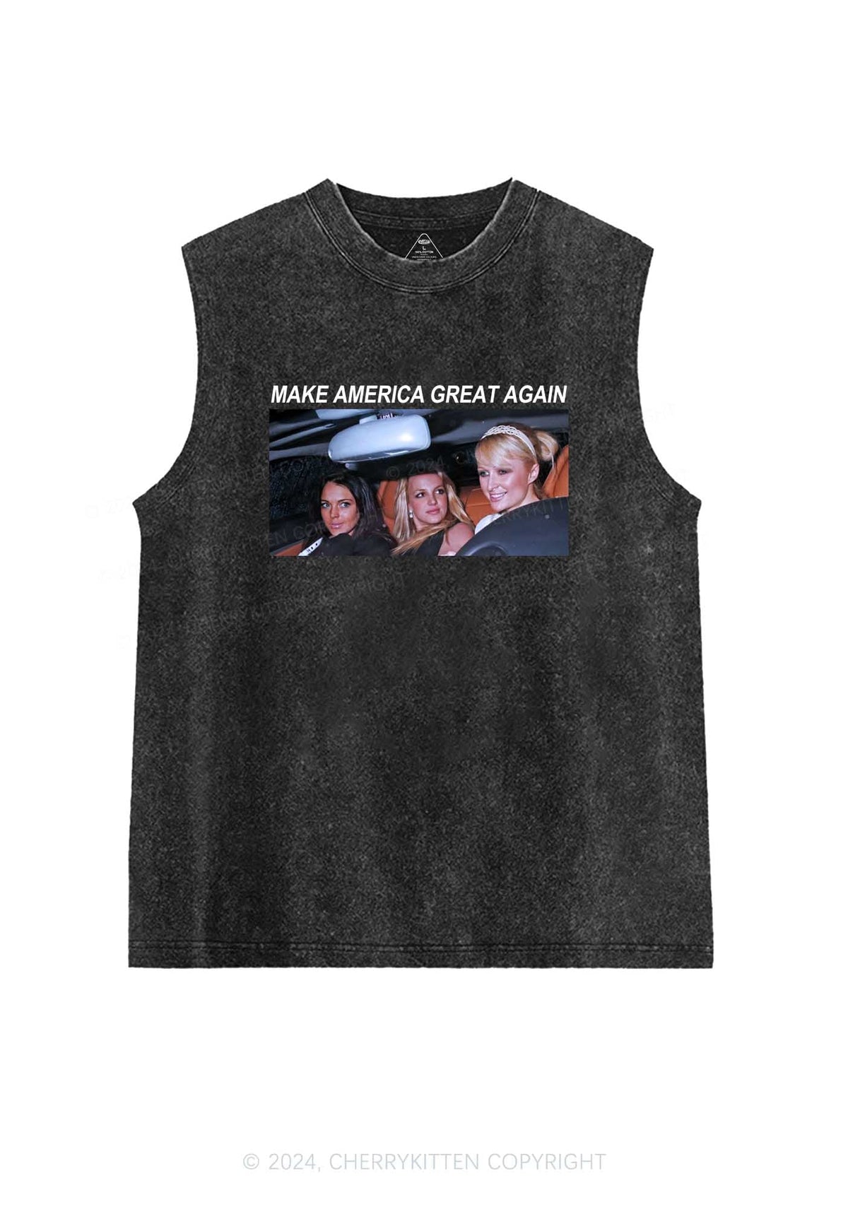 Make America Great Y2K Washed Tank Cherrykitten