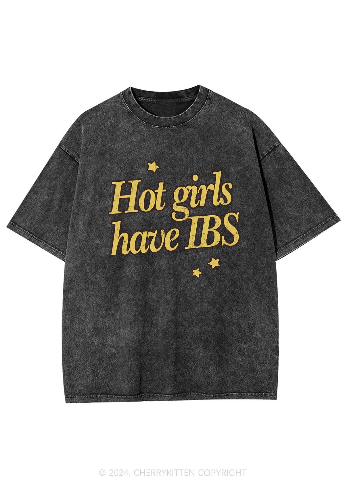 Hot Girls Have IBS Y2K Washed Tee Cherrykitten