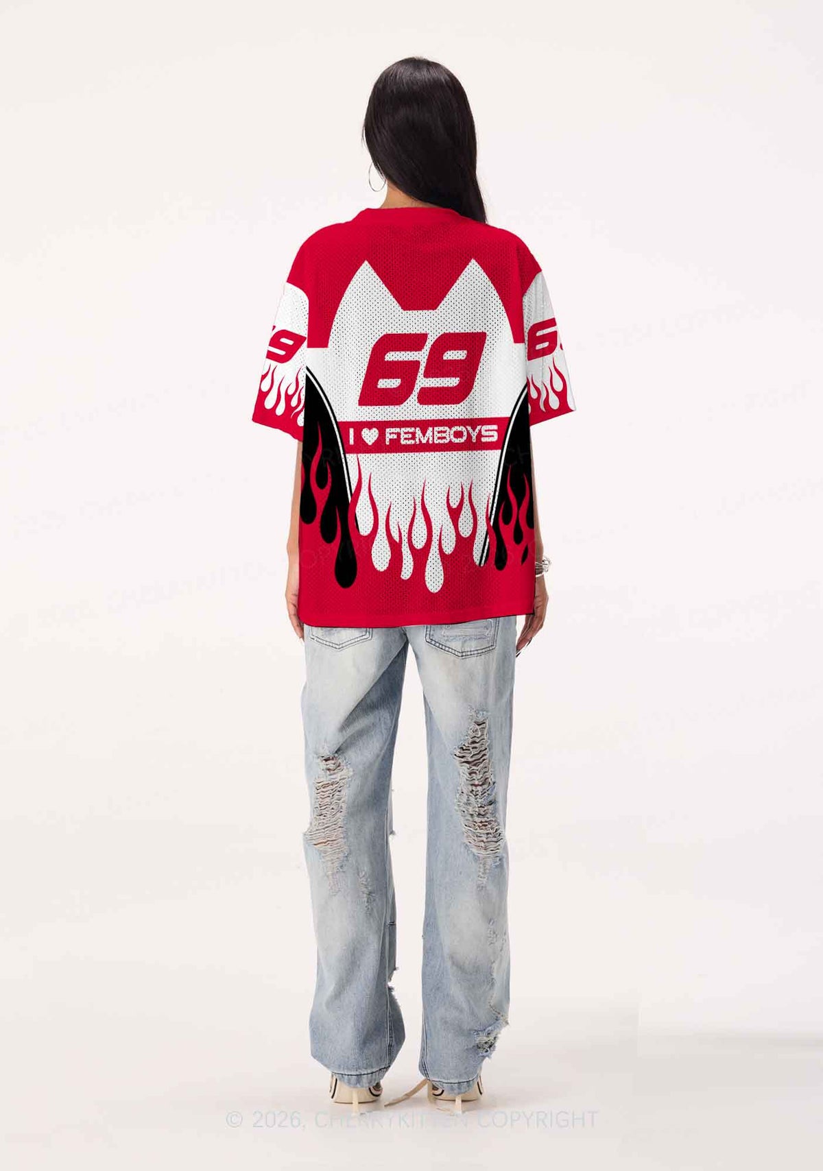 I Love Femboys Pride Y2K Sport Jersey Shirts Cherrykitten
