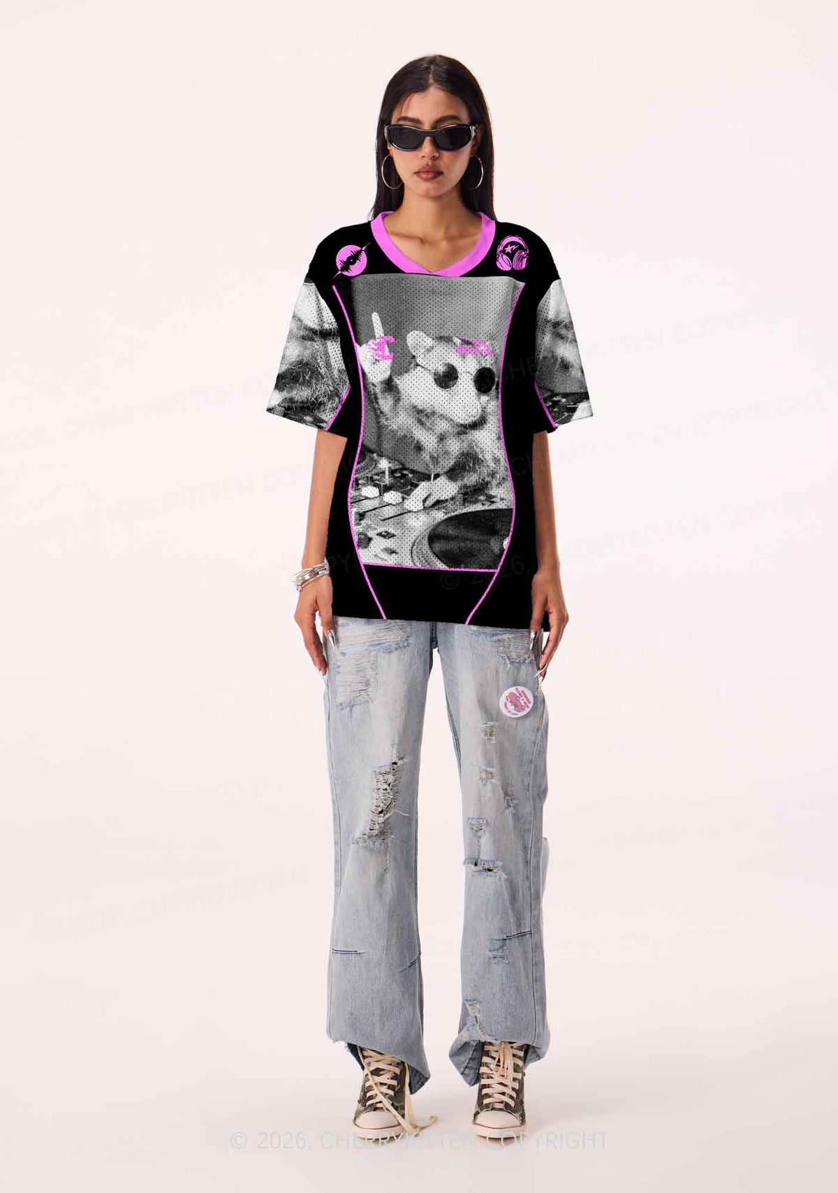 DJ Possum Y2K Sport Jersey Shirts Cherrykitten