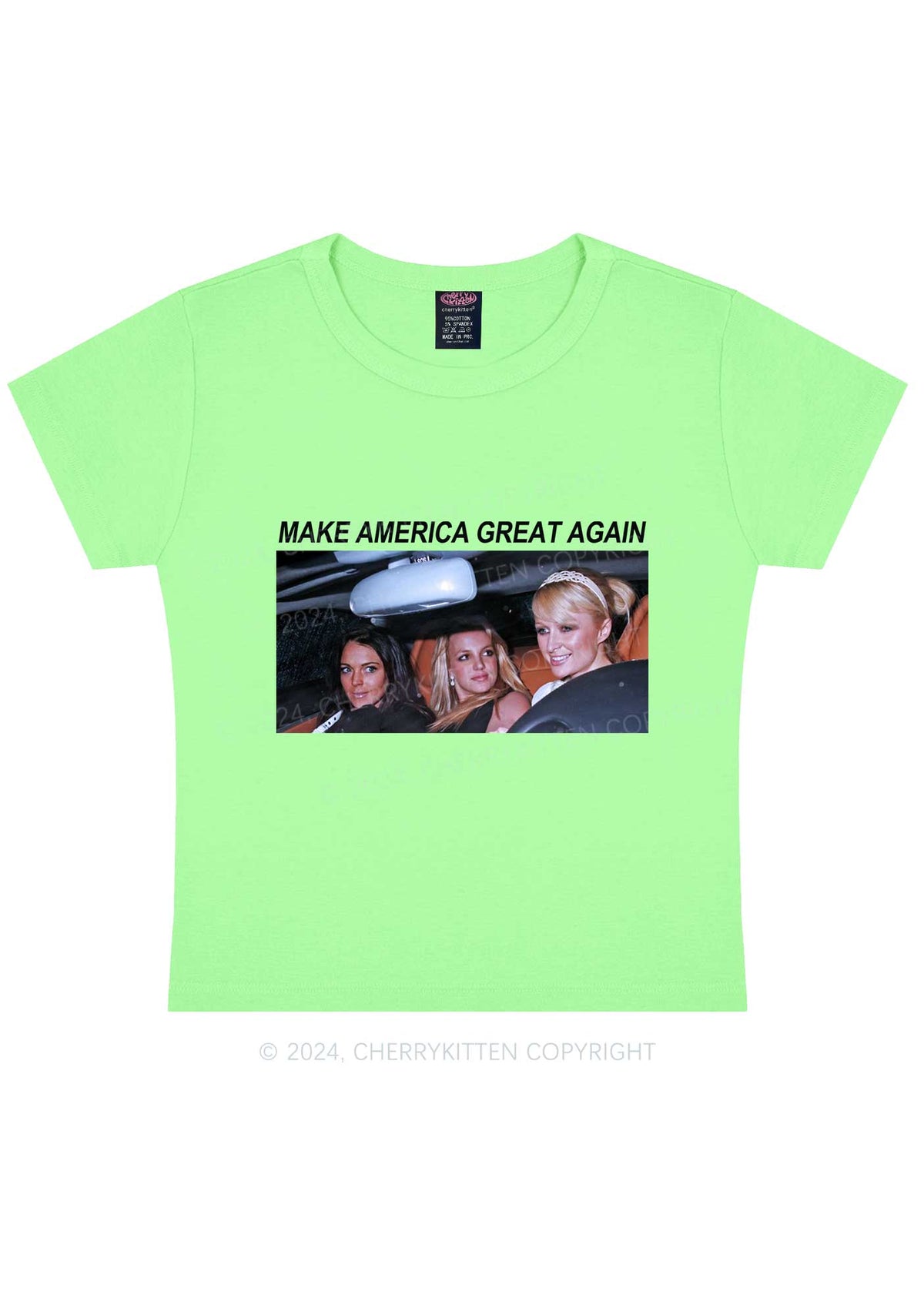 Make America Great Y2K Baby Tee Cherrykitten