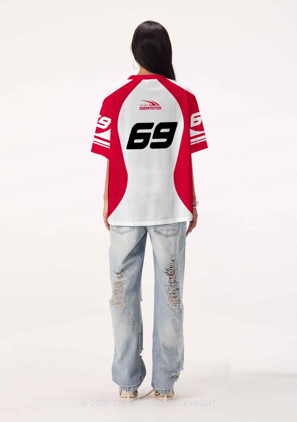 Get On My Knees For Hot Girls Pride Y2K Sport Jersey Shirts Cherrykitten