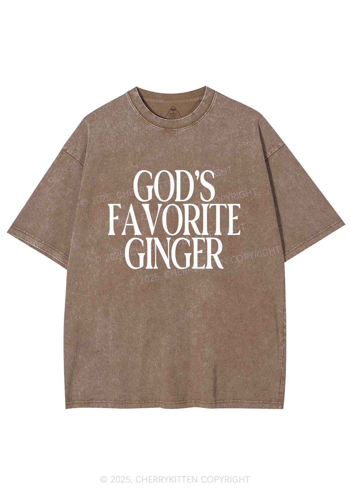 Gods Favorite Ginger Y2K Shirts Washed Tee Cherrykitten