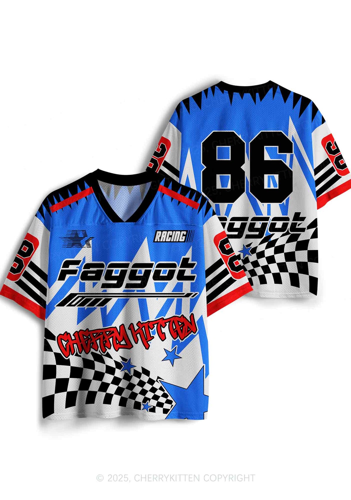 Custom Faggot Racing Pride Y2K Sport Jersey Shirts Cherrykitten