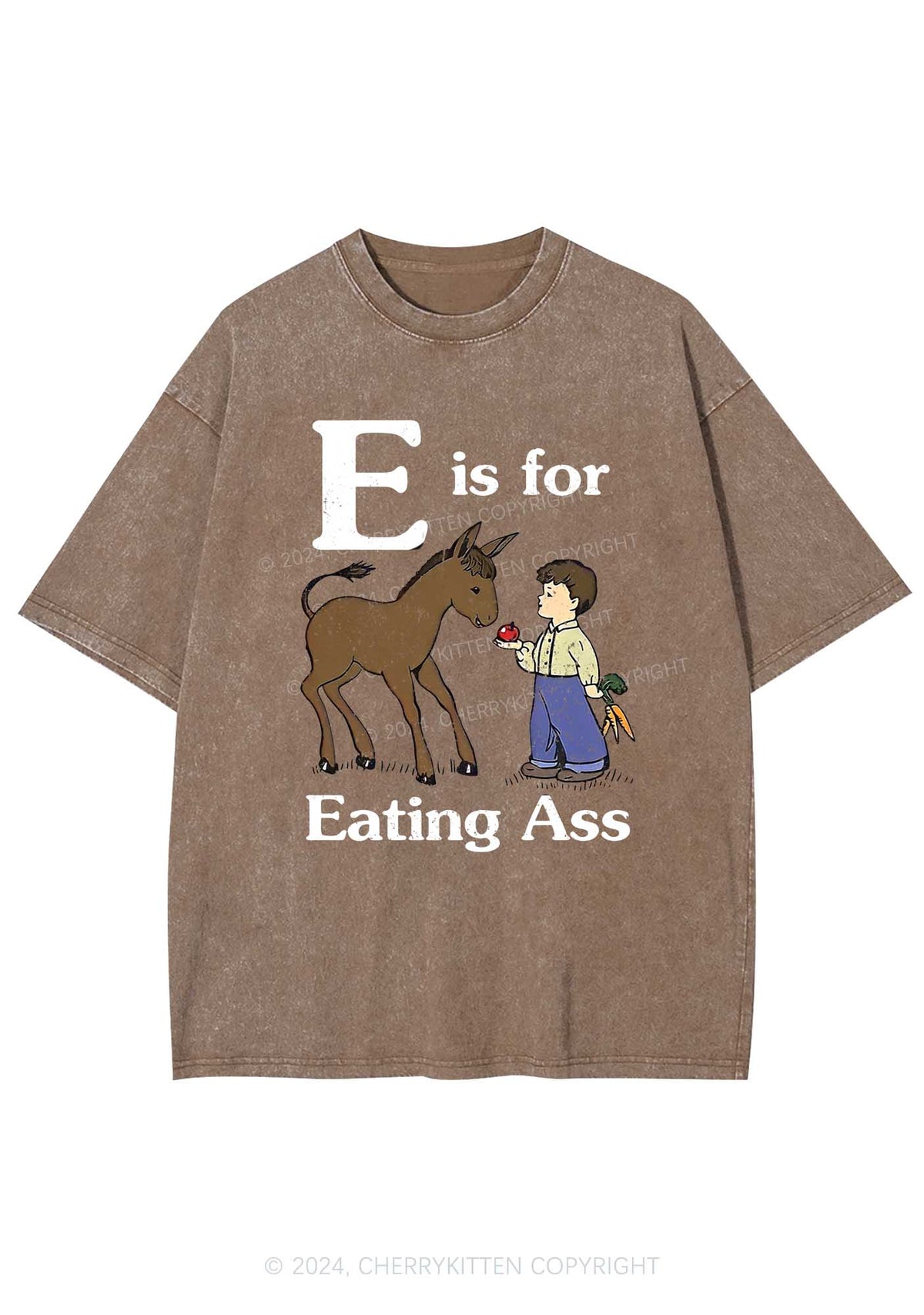 E Is For Eating Axx Y2K Washed Tee Cherrykitten