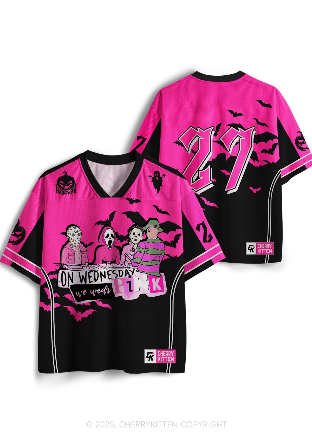 Halloween Custom We Wear Pink Y2K Sport Jersey Shirts Cherrykitten
