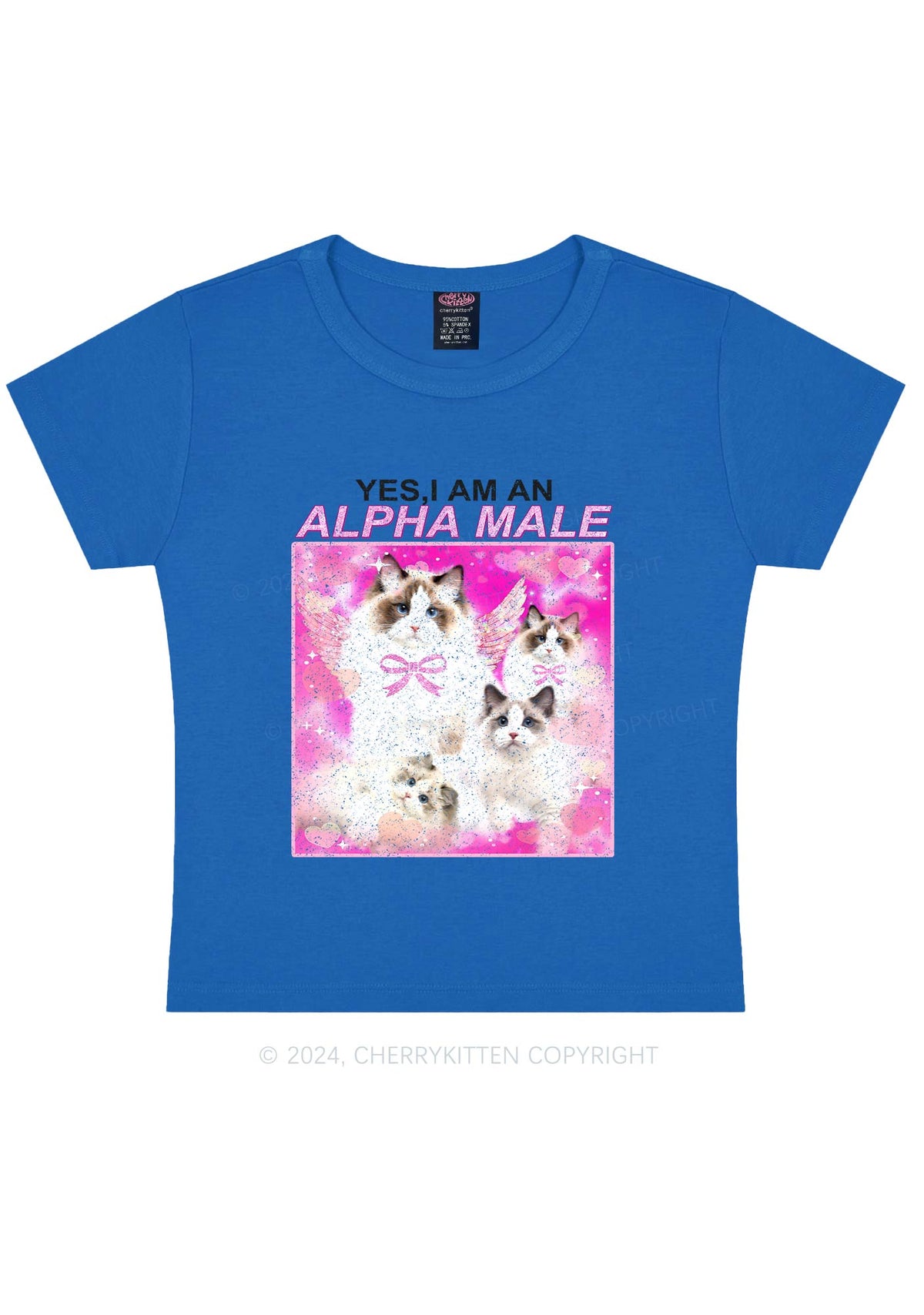 Alpha Male Y2K Baby Tee Cherrykitten