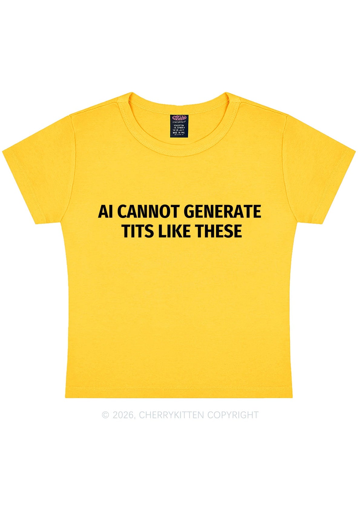 Ai Cannot Generate Txts Y2K Baby Tee Cherrykitten