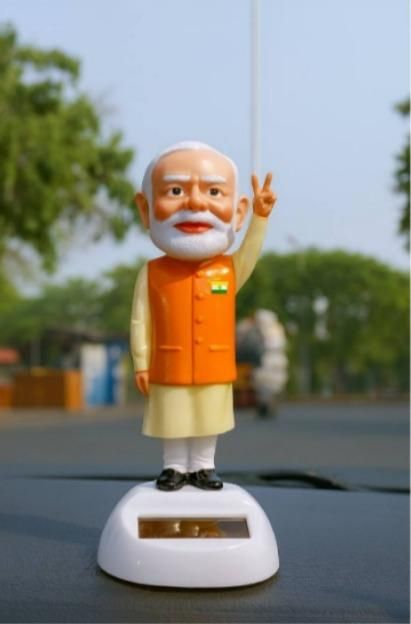 Solar Waving Modi Ji Statue (Pack of 2)