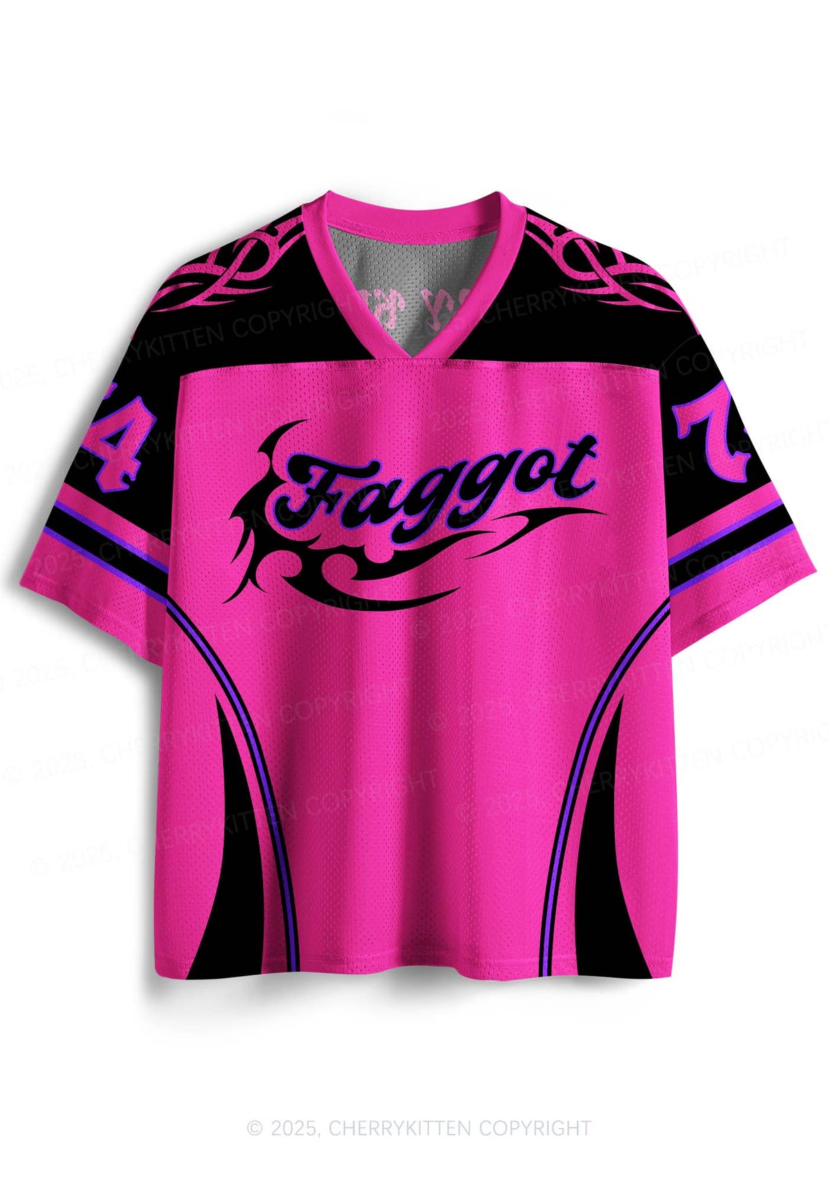 Custom Purple Faggot Pride Y2K Sport Jersey Shirts Cherrykitten