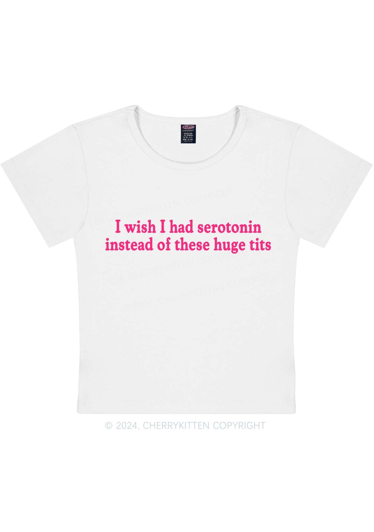 I Had Serotonin Y2K Baby Tee Cherrykitten