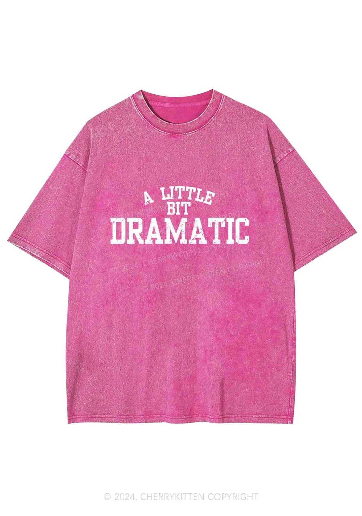 A Little Bit Dramatic Y2K Washed Tee Cherrykitten