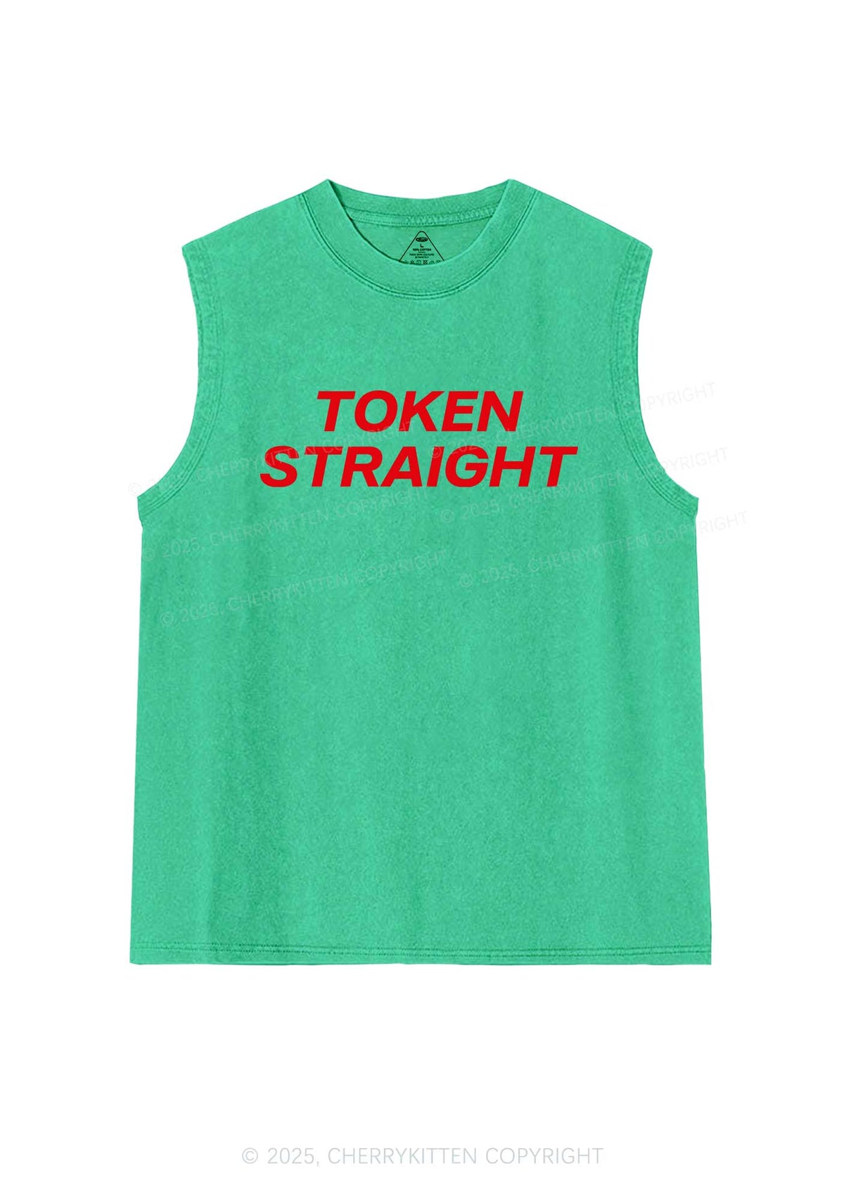 Token Straight Pride Y2K Washed Muscle Tank Cherrykitten