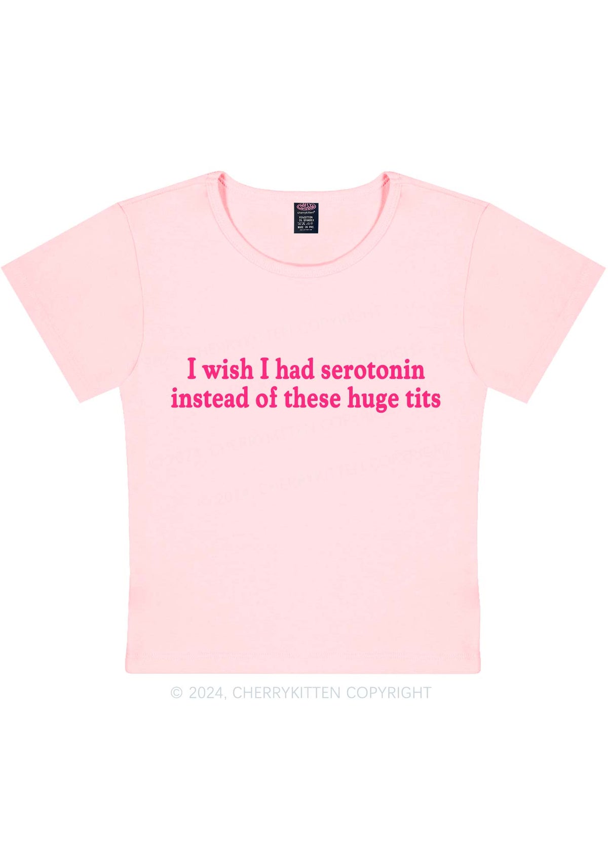 I Had Serotonin Y2K Baby Tee Cherrykitten