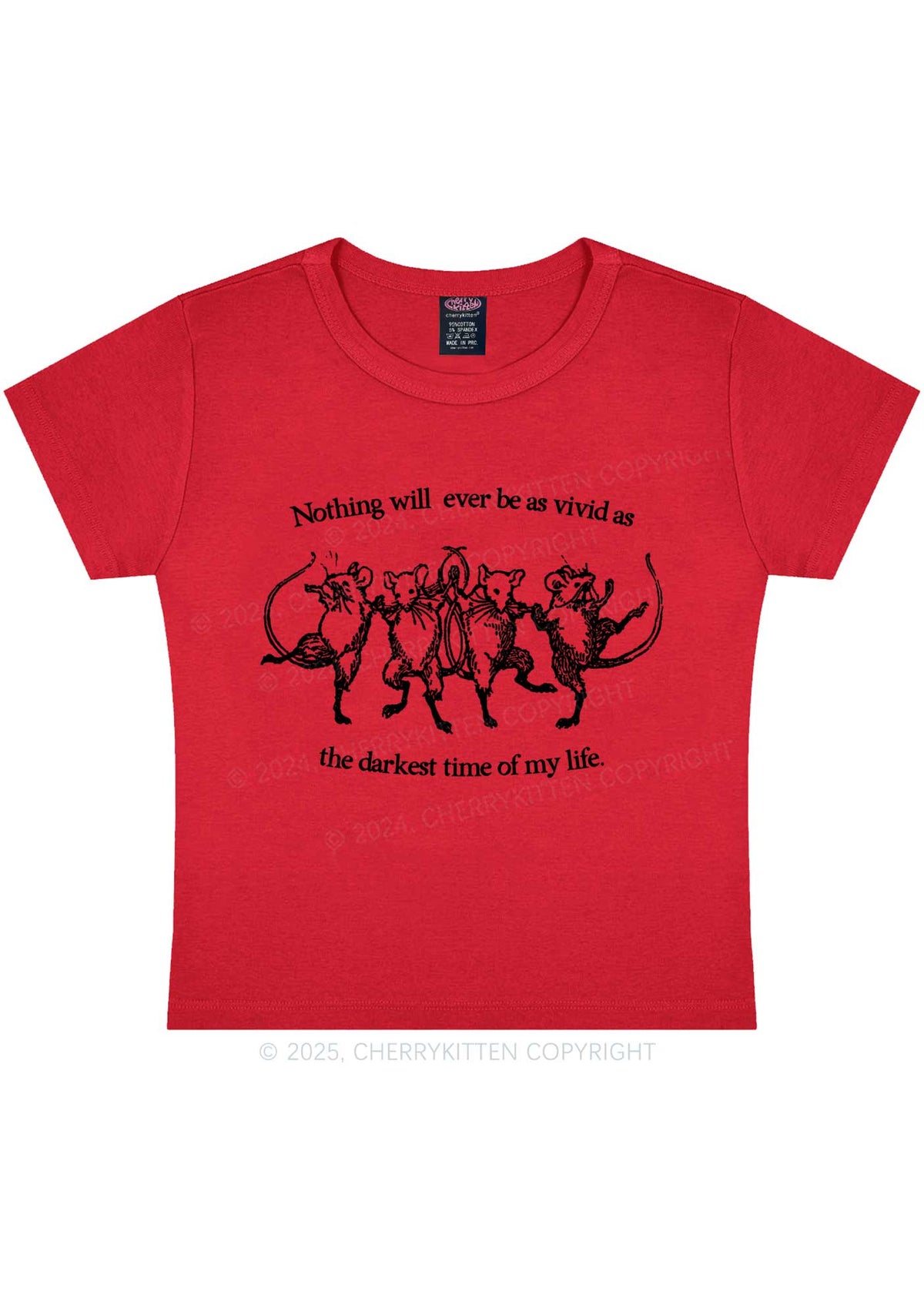 Rats Darkest Time Y2K Baby Tee Cherrykitten