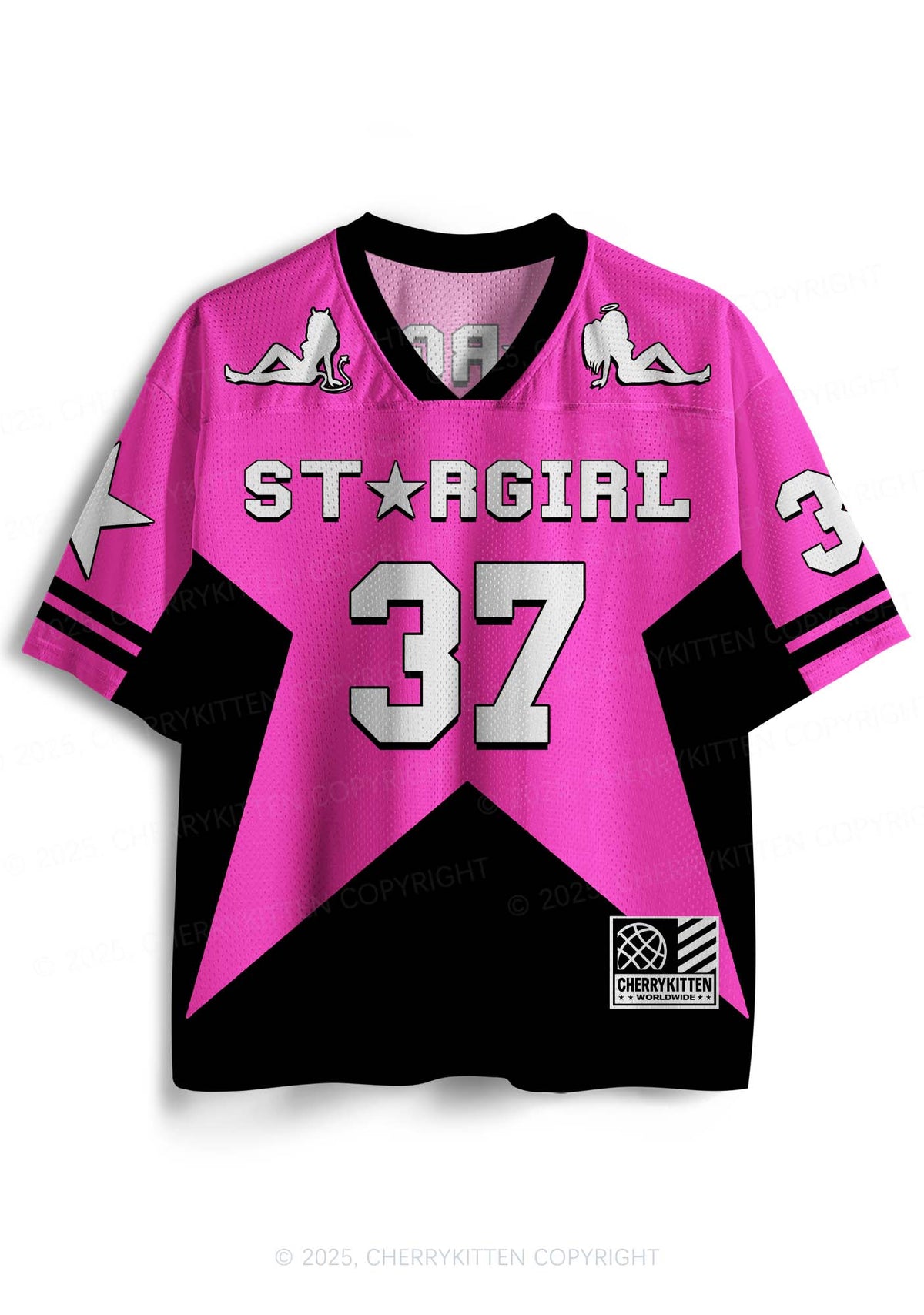 Custom Pink Stargirl Y2K Sport Jersey Shirts Cherrykitten