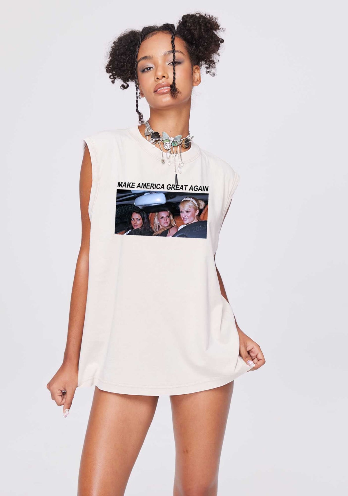 Make America Great Y2K Washed Tank Cherrykitten
