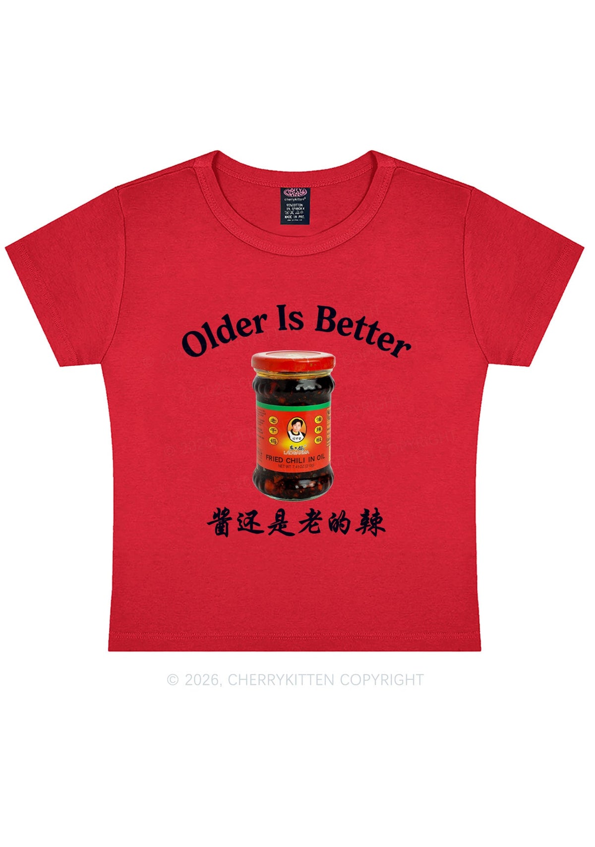 Older Is Better Y2K Baby Tee Cherrykitten