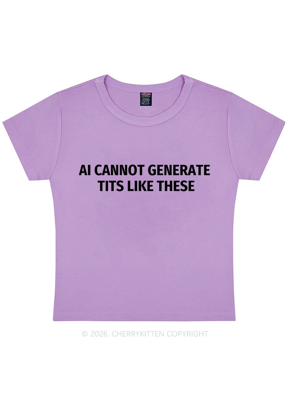 Ai Cannot Generate Txts Y2K Baby Tee Cherrykitten