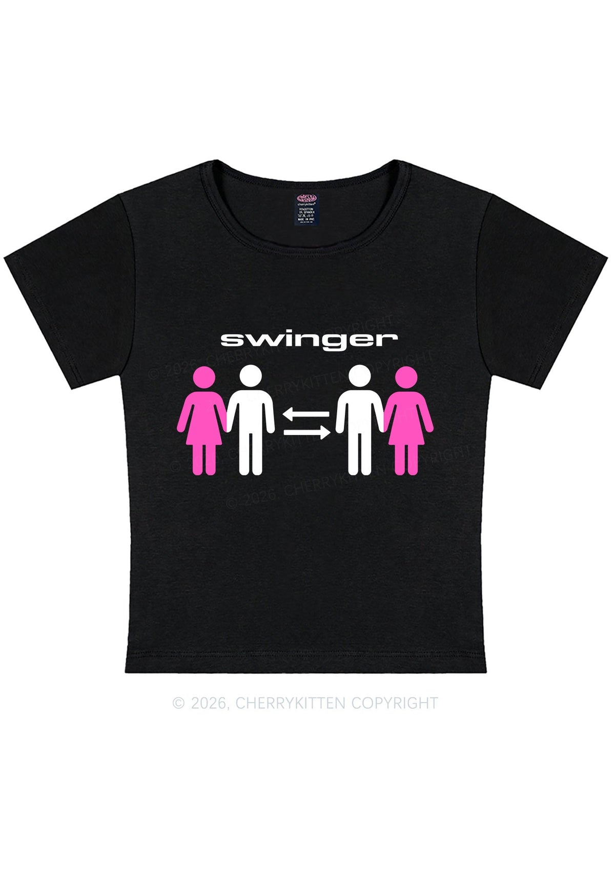 Swinger Partners Y2K Baby Tee Cherrykitten