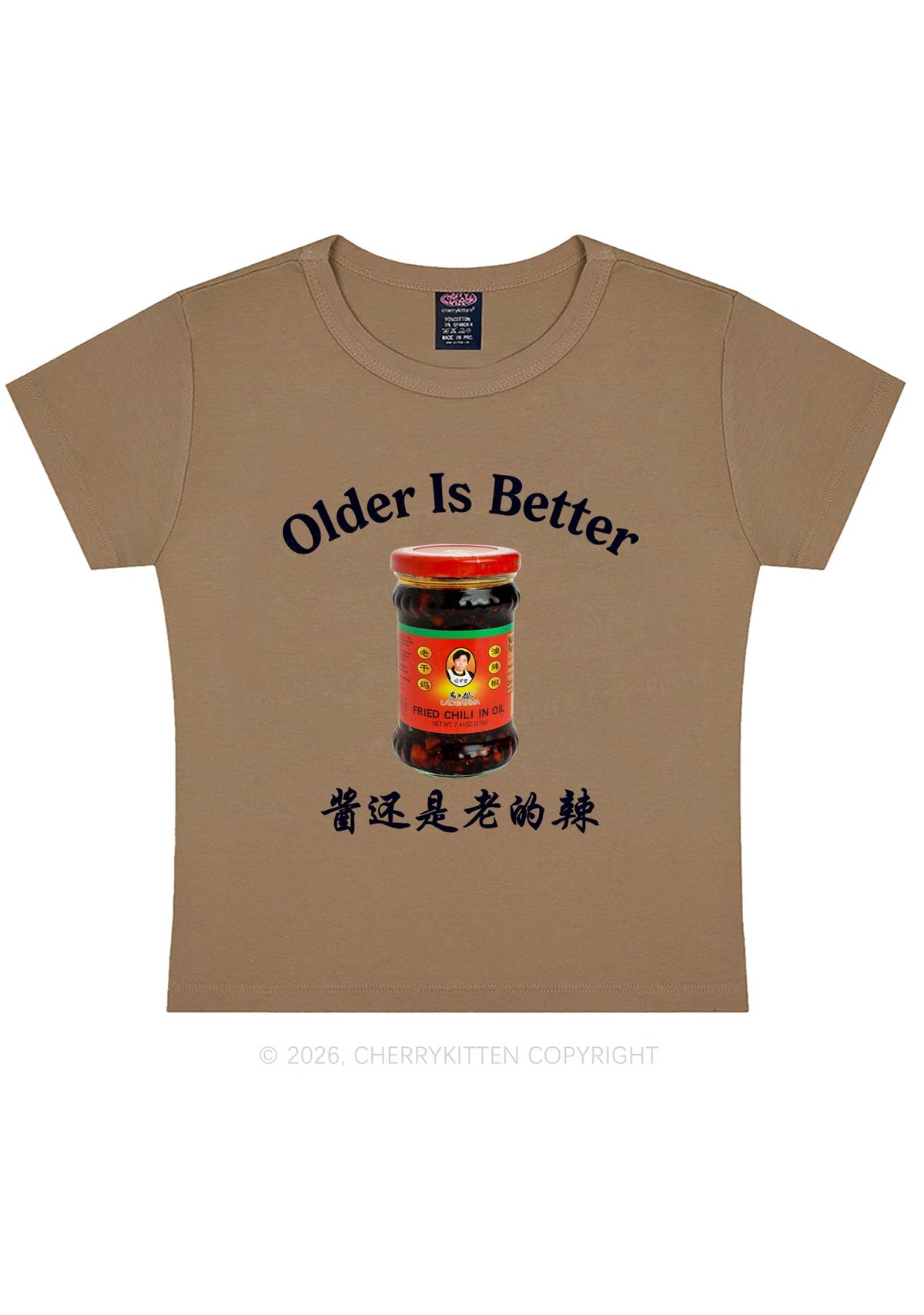 Older Is Better Y2K Baby Tee Cherrykitten