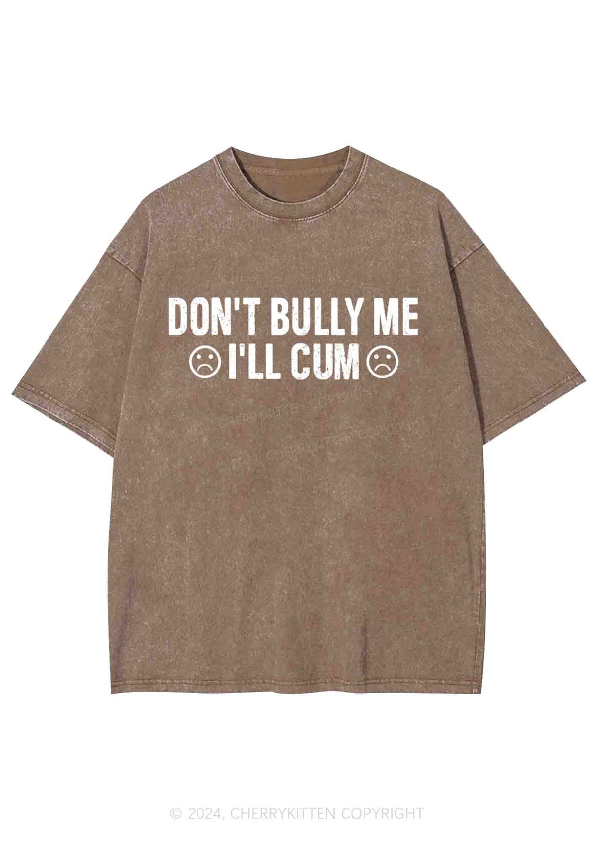 Don't Bully Me Y2K Washed Tee Cherrykitten
