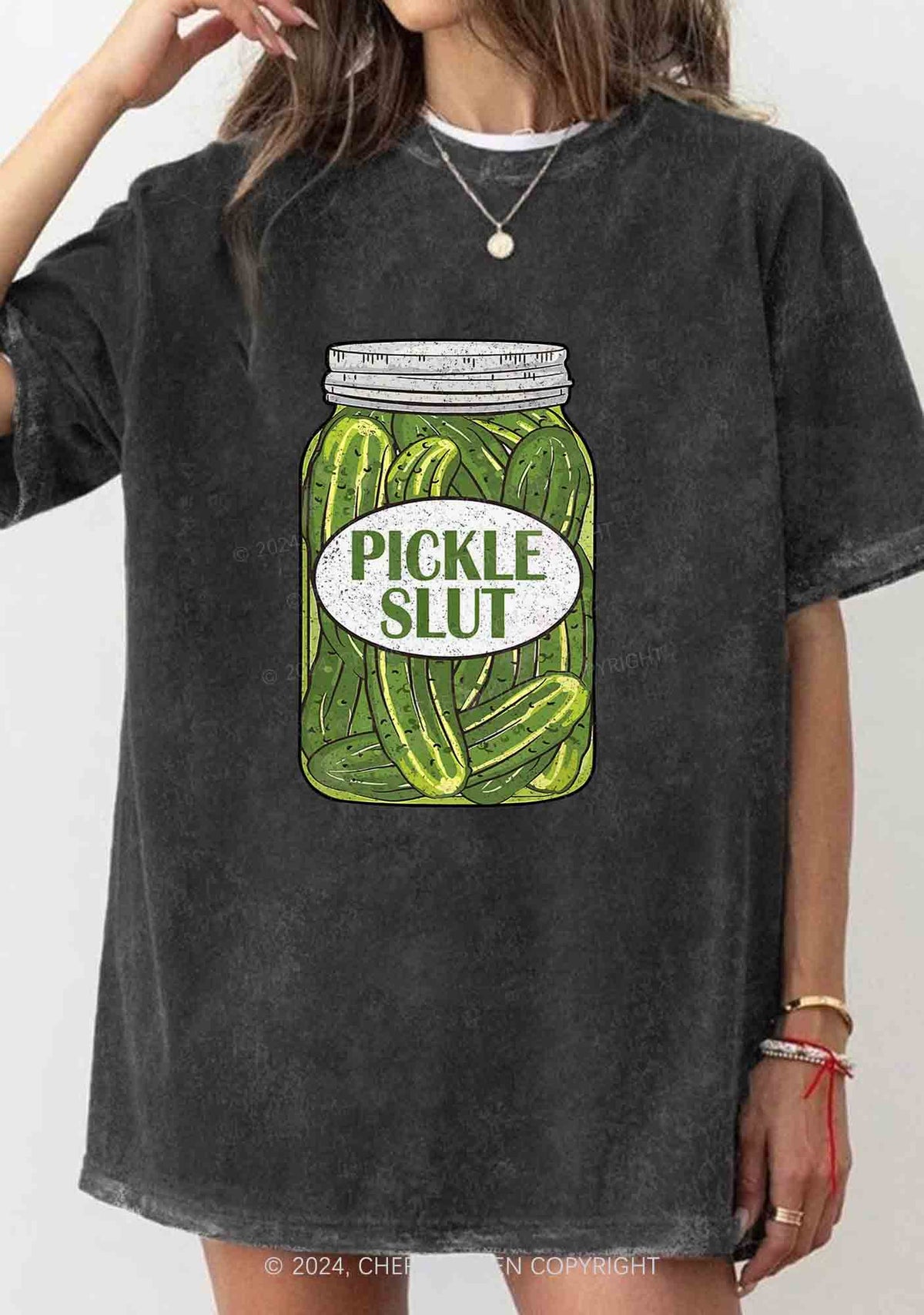 Pickle Slxt Y2K Washed Tee Cherrykitten