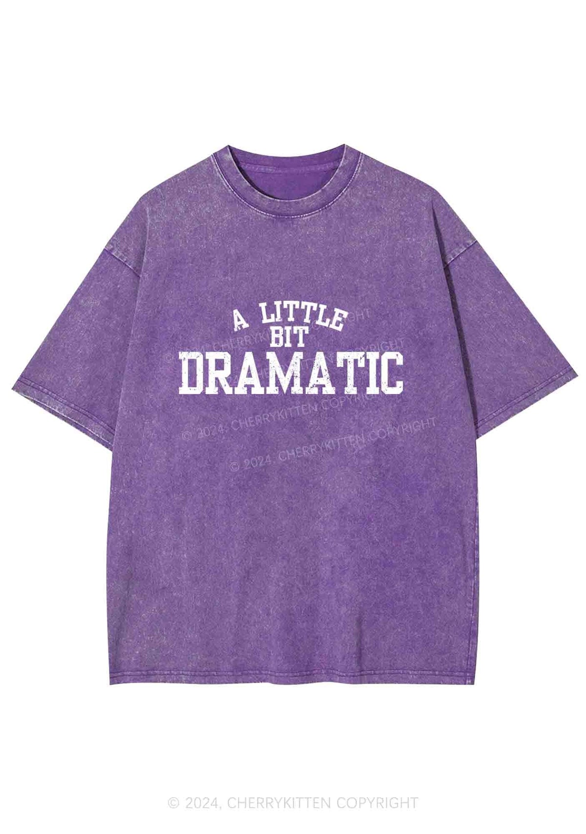 A Little Bit Dramatic Y2K Washed Tee Cherrykitten