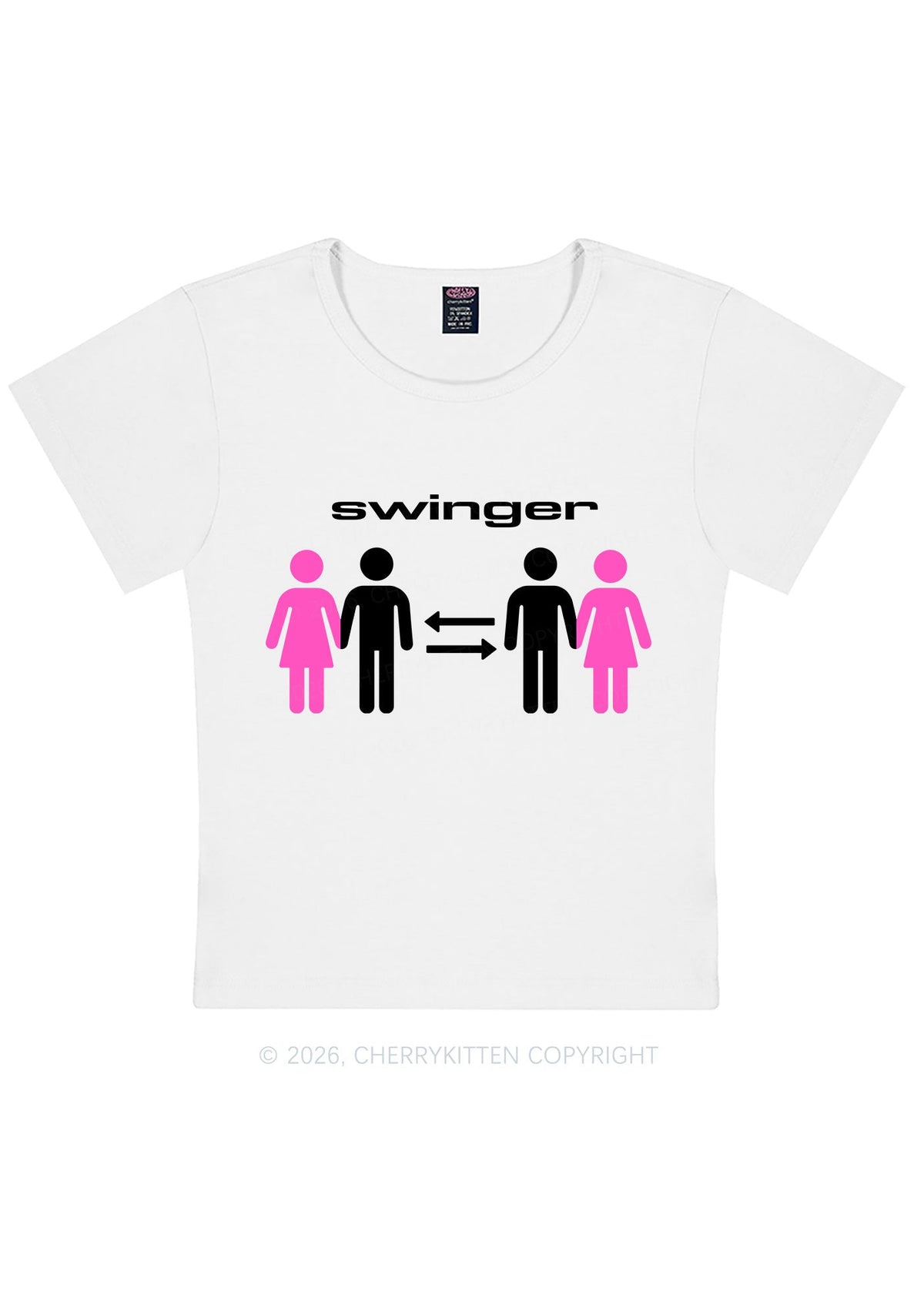 Swinger Partners Y2K Baby Tee Cherrykitten
