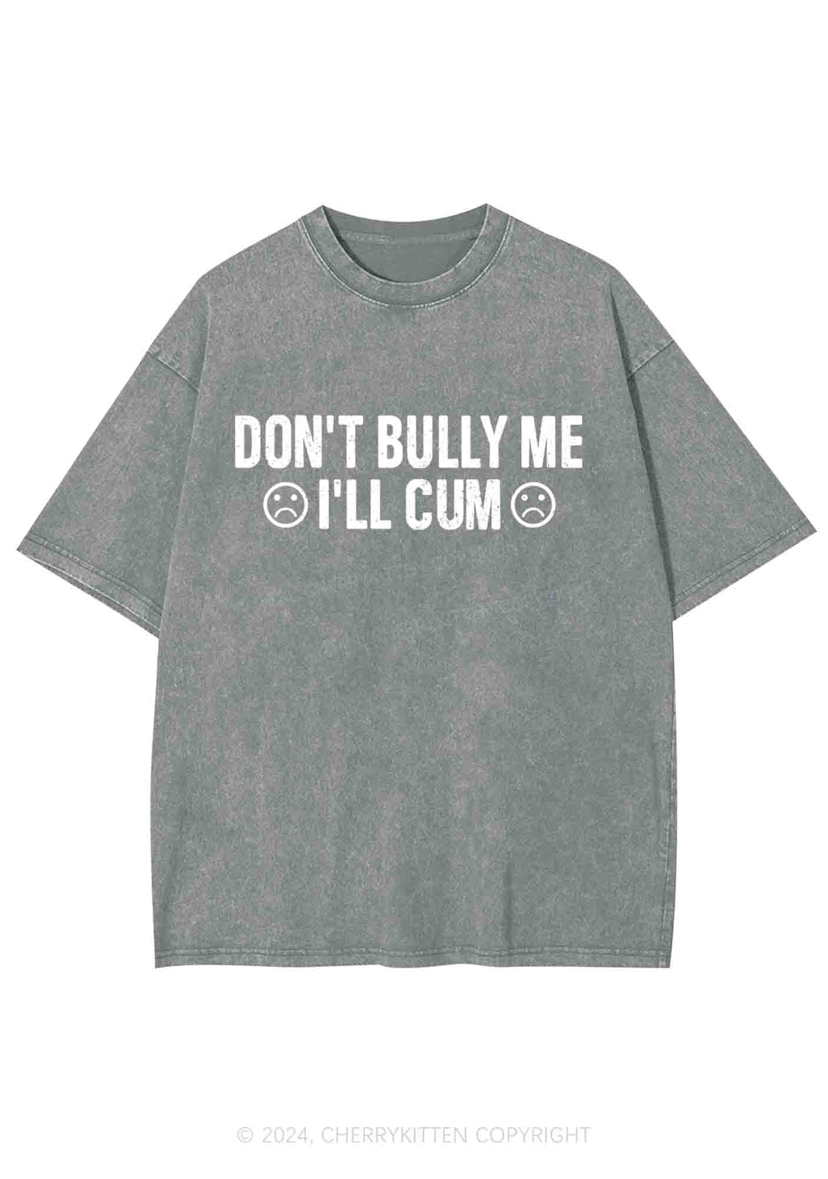 Don't Bully Me Y2K Washed Tee Cherrykitten