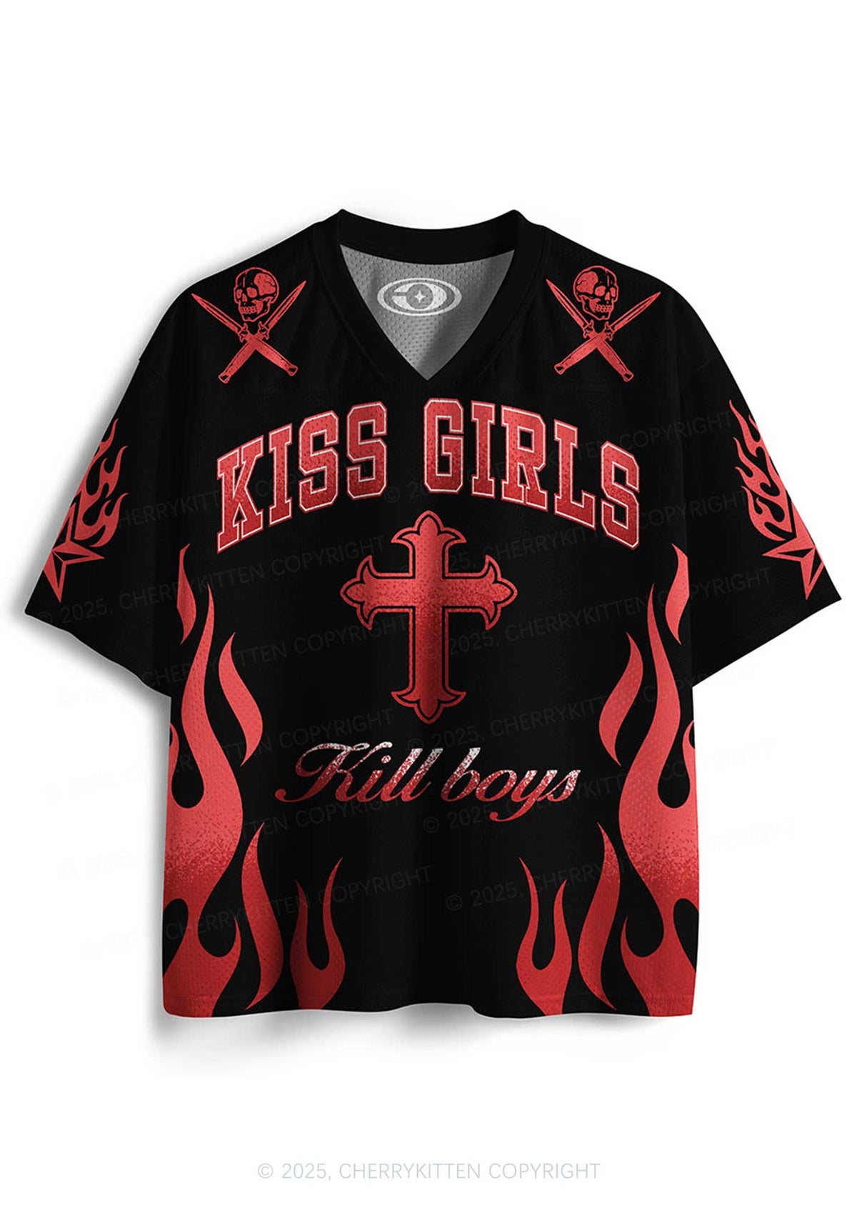 Custom Kiss Girls Pride Y2K Sport Jersey Shirts Cherrykitten