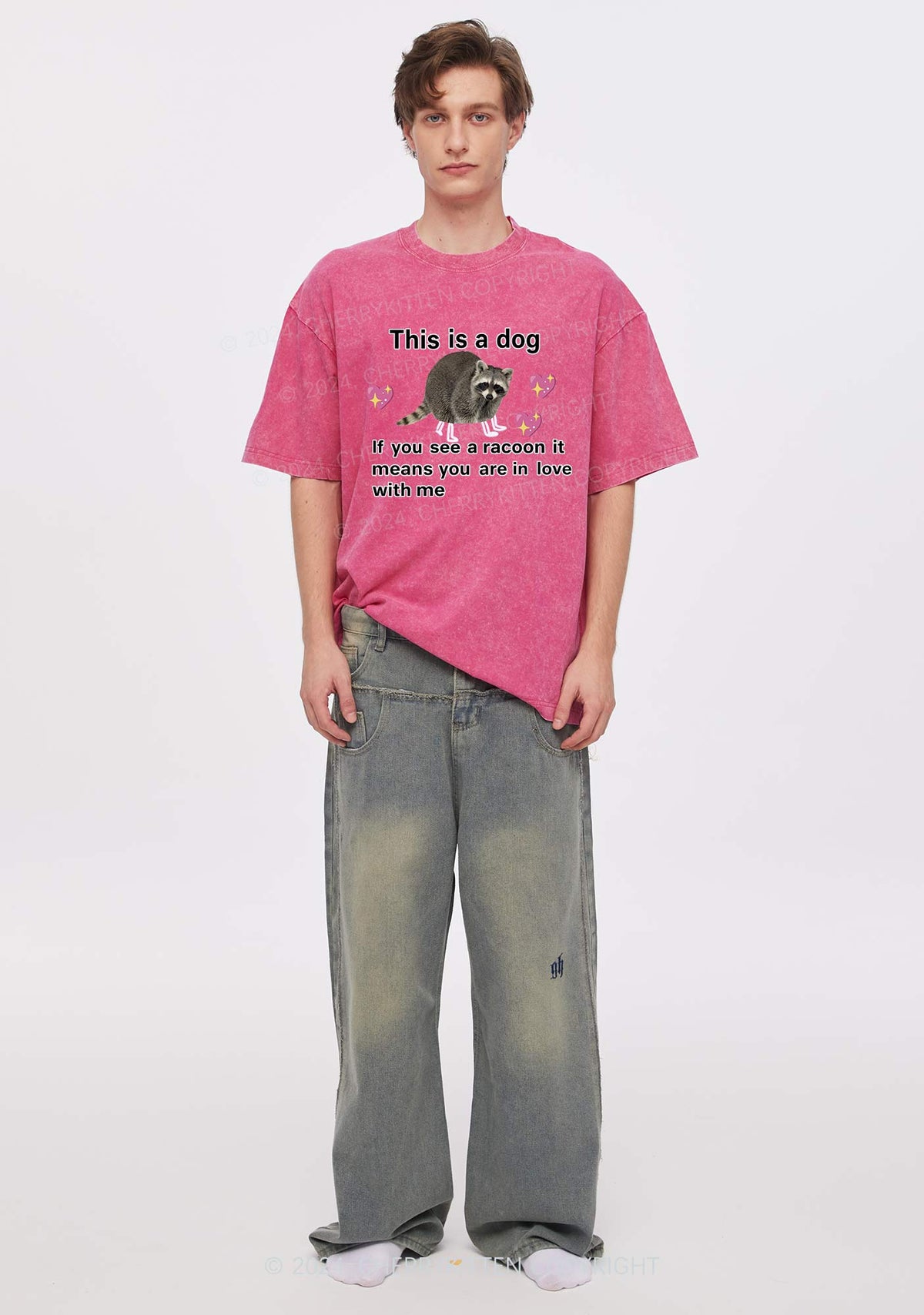 You Are In Love With Me Y2K Washed Tee Cherrykitten