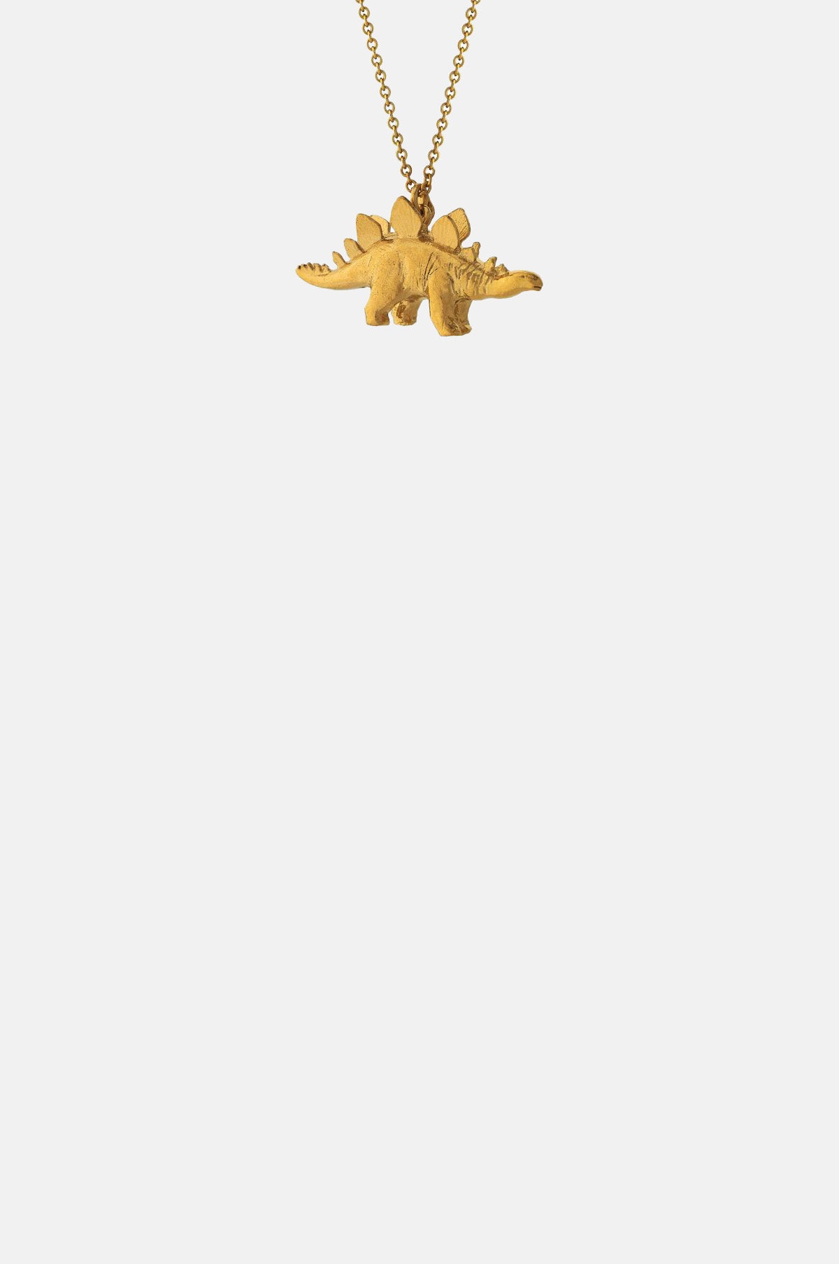 Stegosaurus Necklace Gold