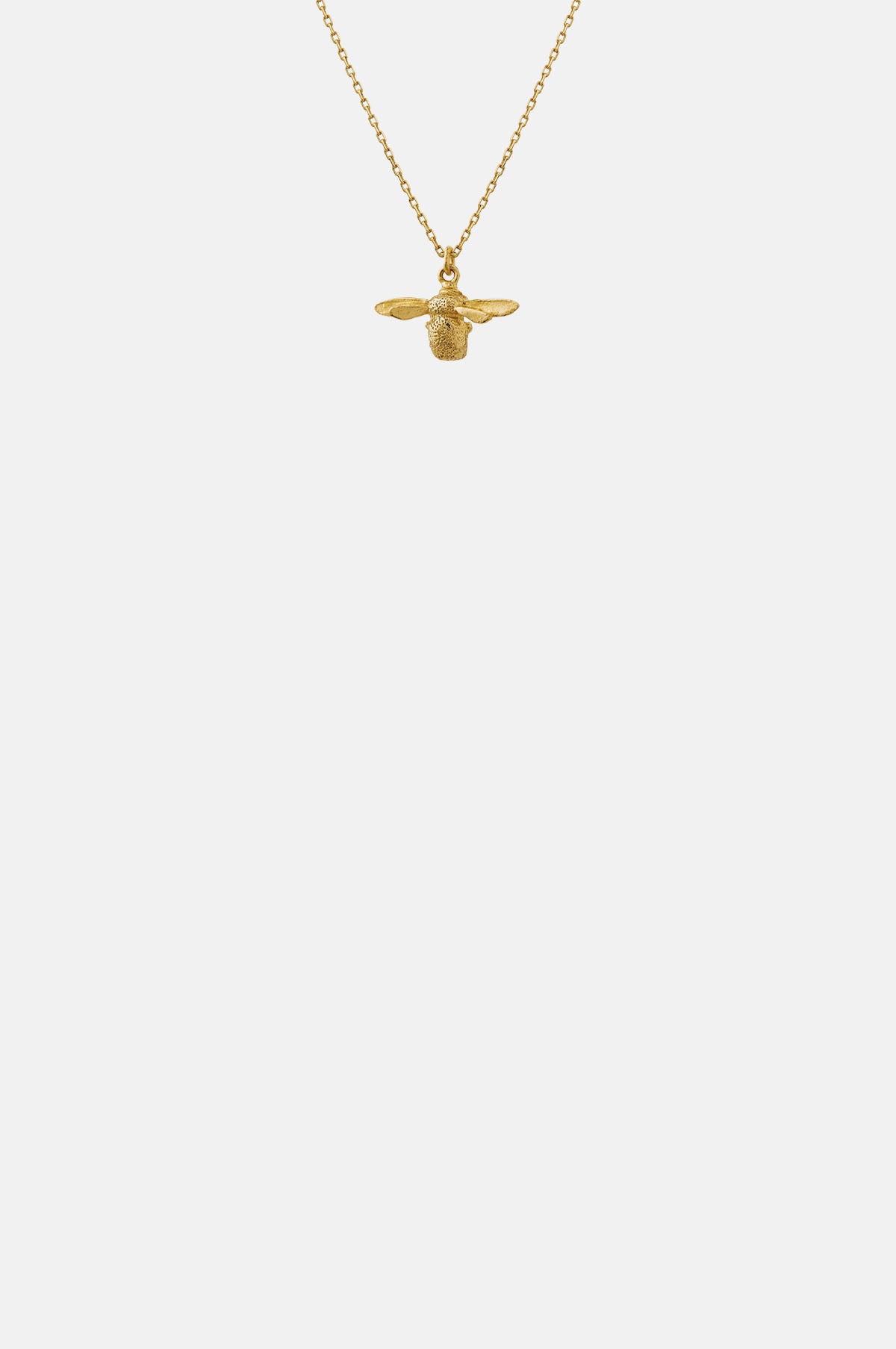 Teeny Tiny Bumblebee Necklace 18ct Solid Gold