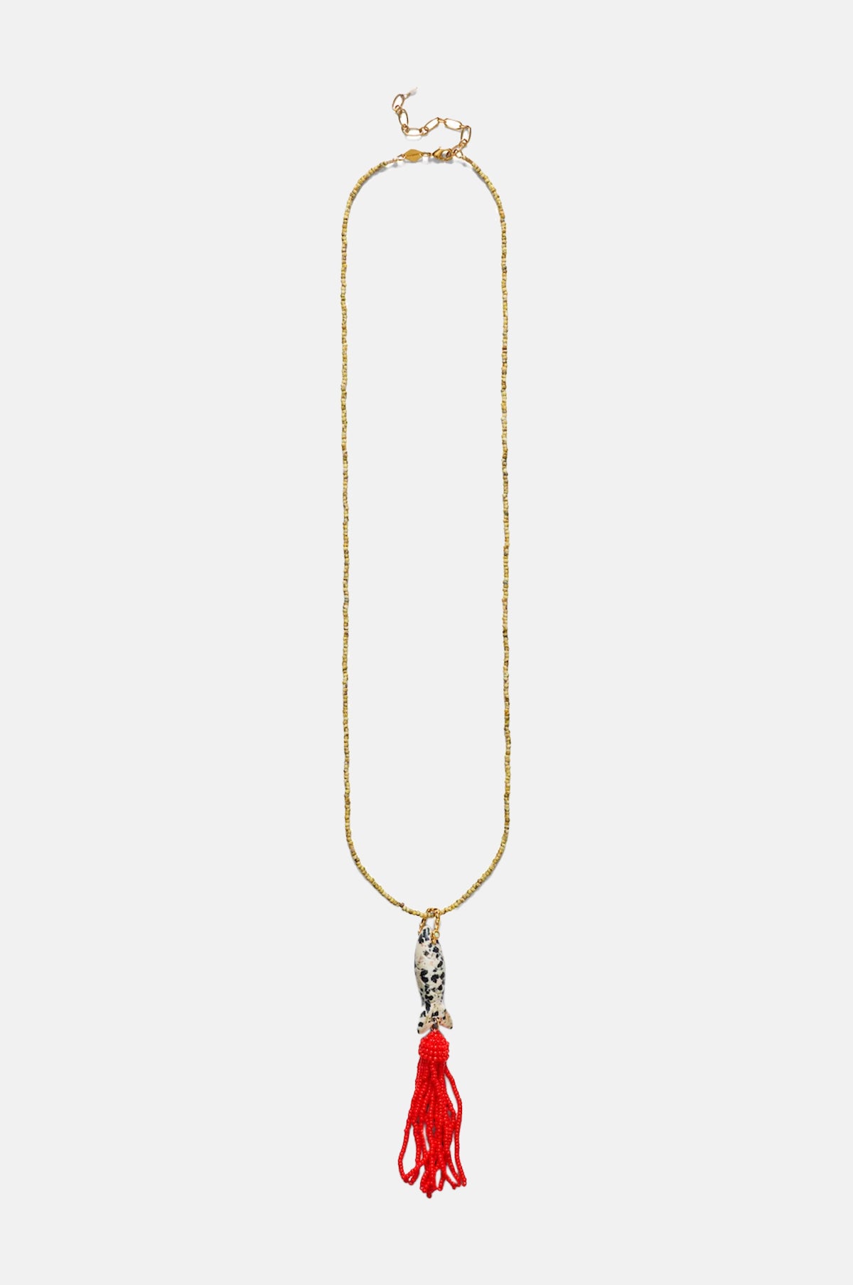 Dalmatian Tassel Fishy Necklace