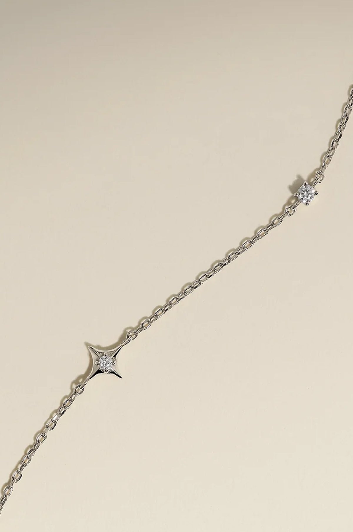 Cosmic Star Charm Bracelet in Silver